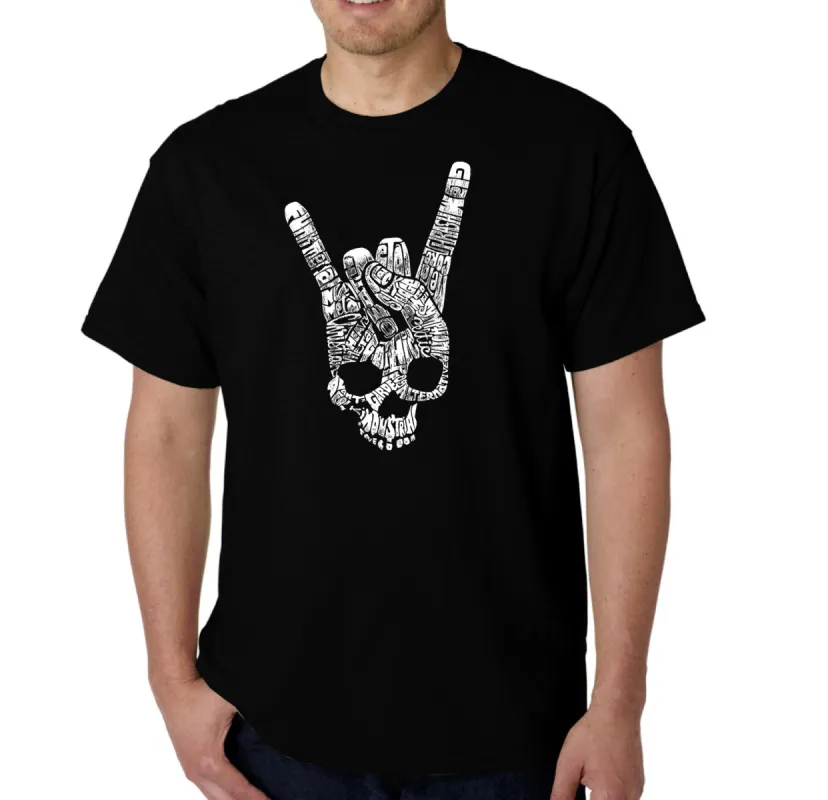 Heavy Metal Genres - Men's Word Art T-Shirt sold by LA Pop Art