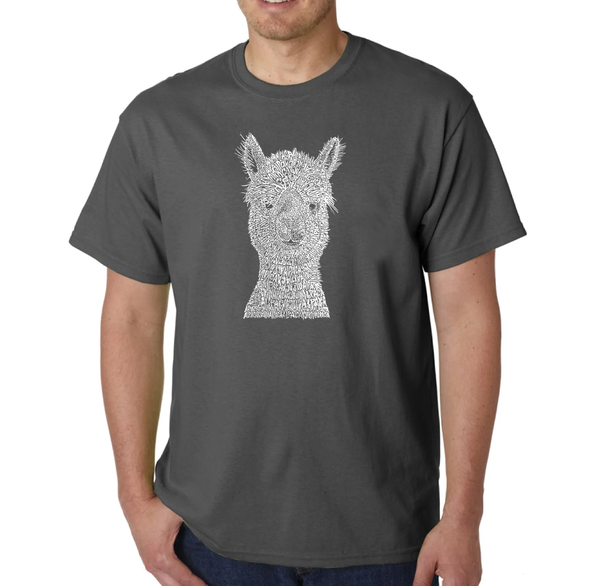 Alpaca - Men's Word Art T-Shirt sold by LA Pop Art product image thumbnail 5
