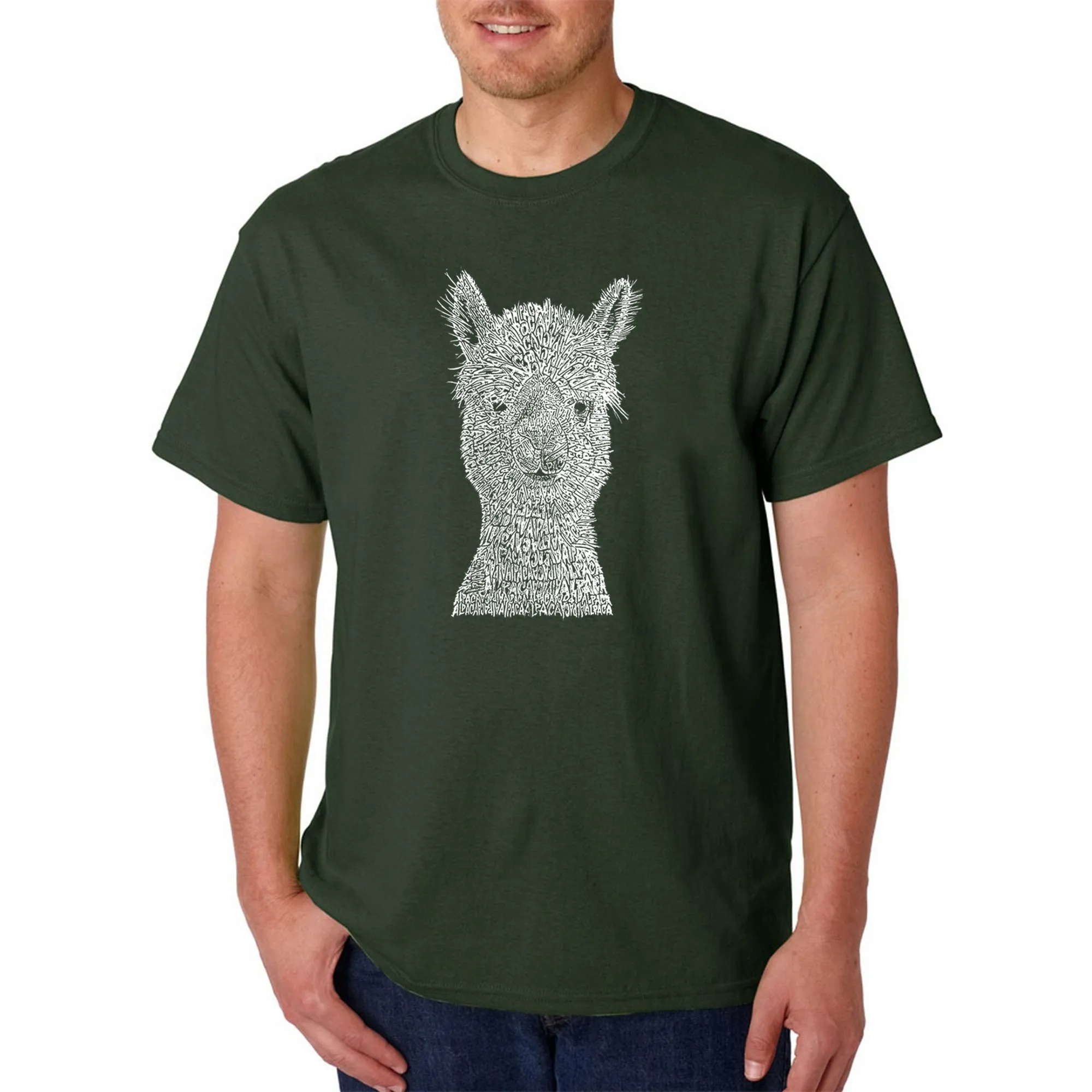 Alpaca - Men's Word Art T-Shirt sold by LA Pop Art product image thumbnail 3