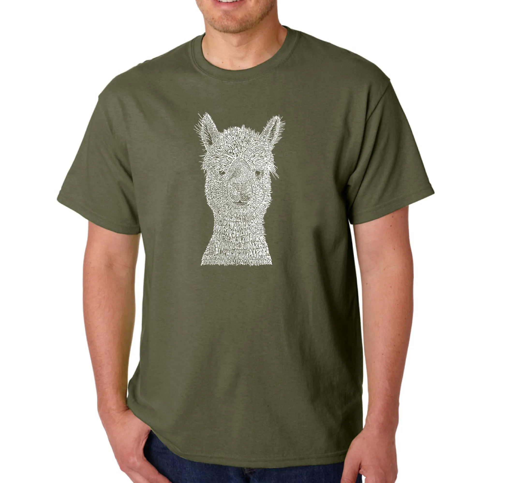 Alpaca - Men's Word Art T-Shirt sold by LA Pop Art product image thumbnail 4