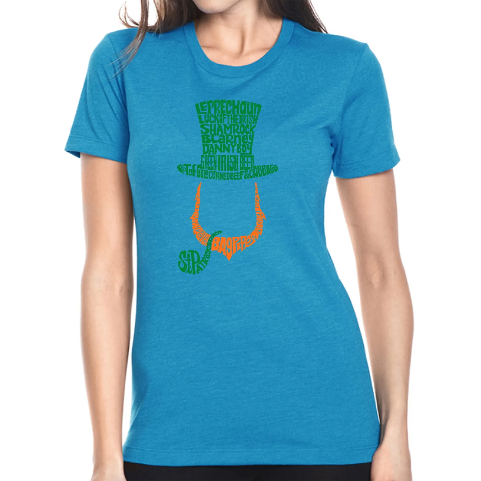 Leprechaun - Women's Premium Blend Word Art T-Shirt sold by LA Pop Art product image thumbnail 4