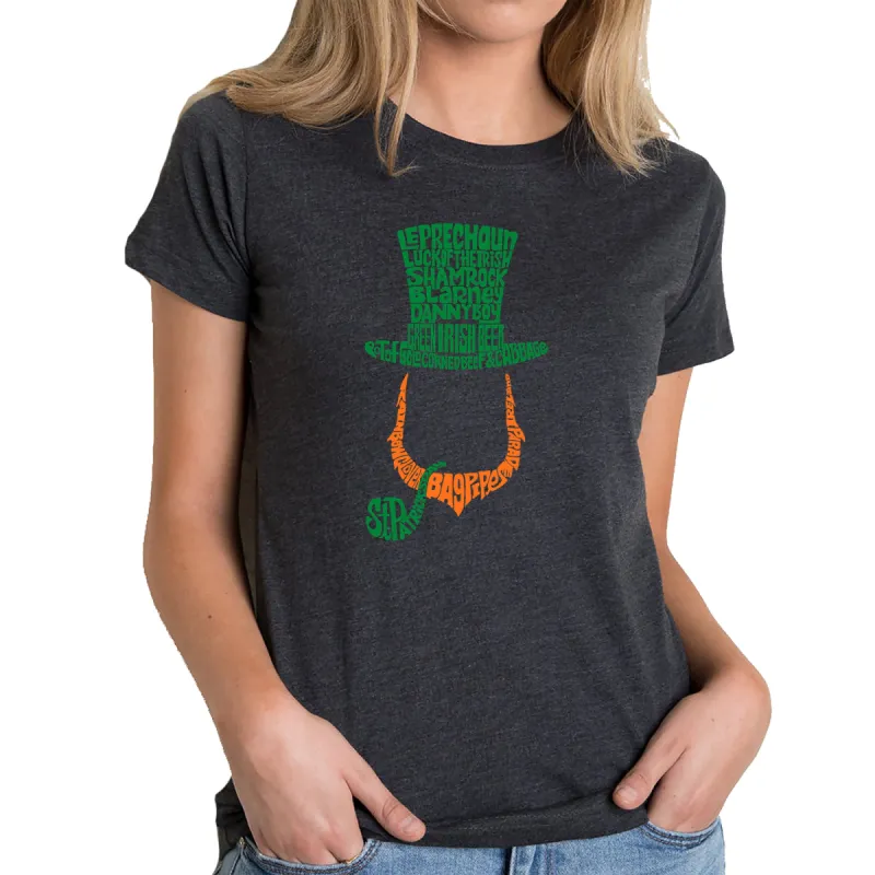 Leprechaun - Women's Premium Blend Word Art T-Shirt sold by LA Pop Art