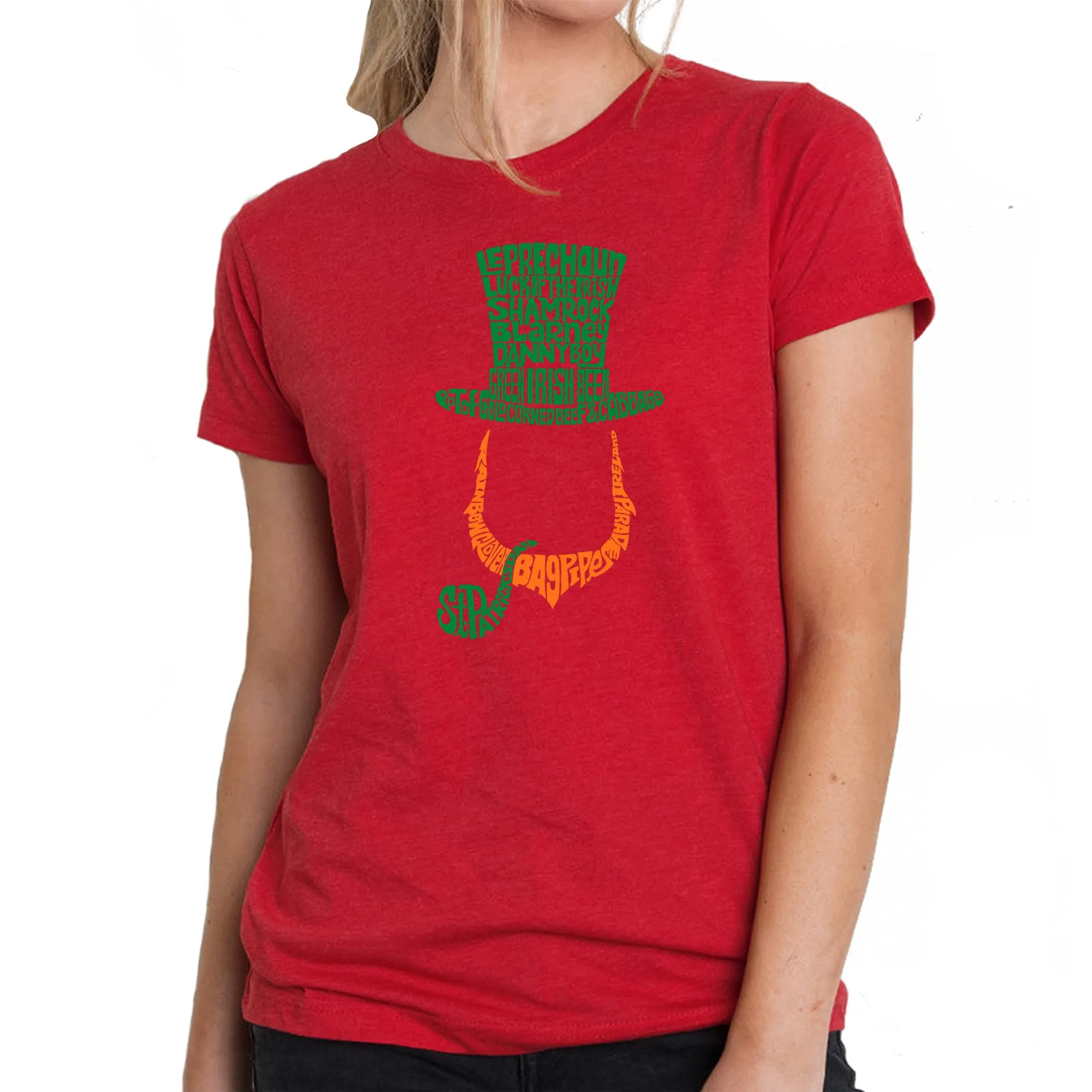 Leprechaun - Women's Premium Blend Word Art T-Shirt sold by LA Pop Art product image thumbnail 5