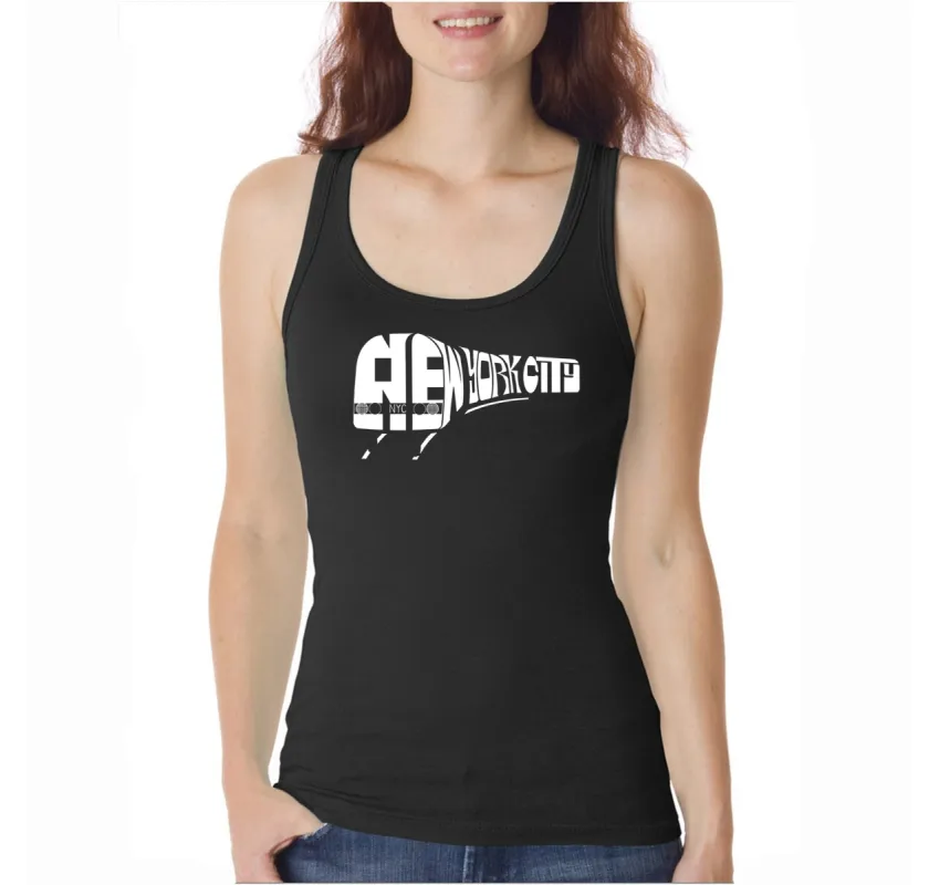 NY SUBWAY  - Women's Word Art Tank Top sold by LA Pop Art