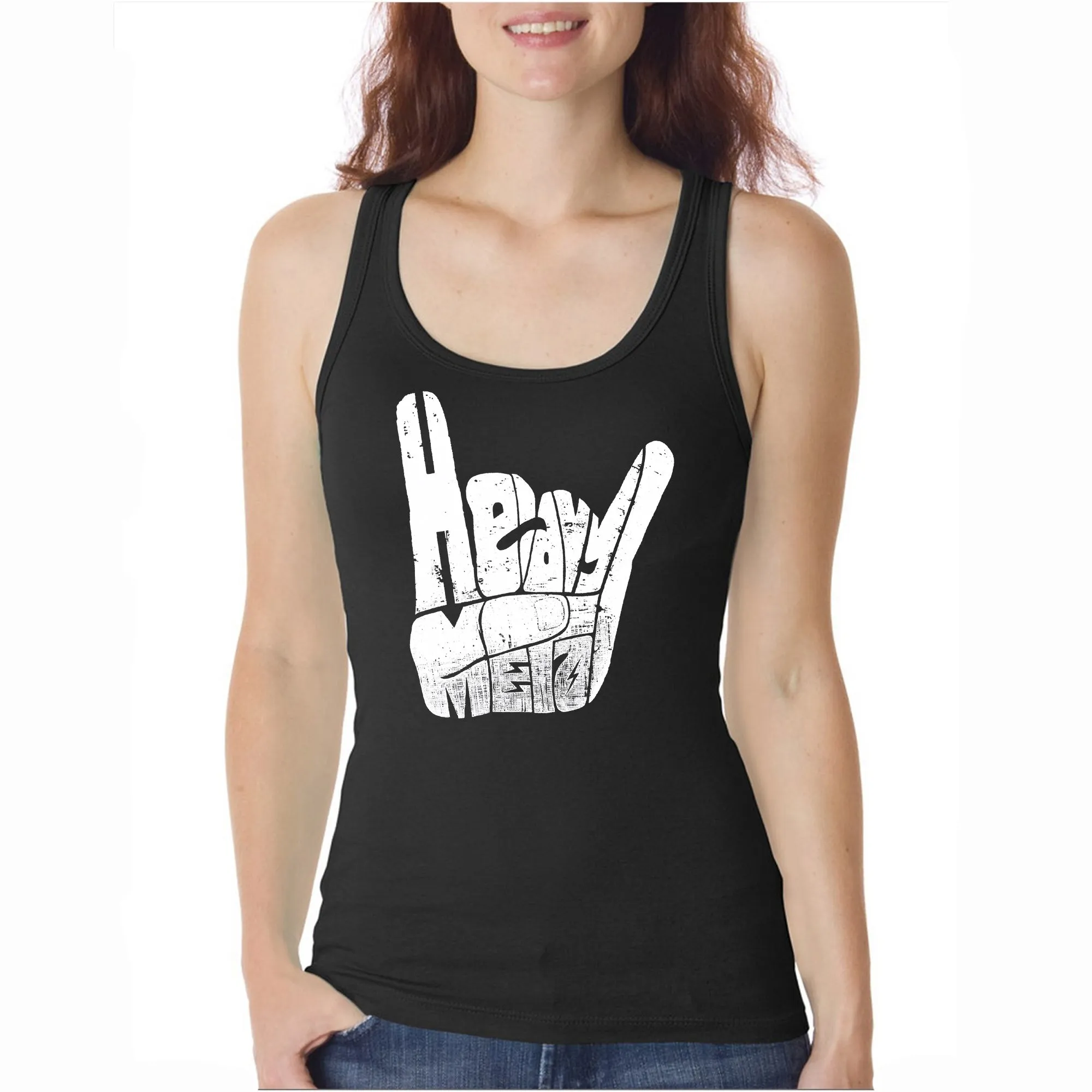 Heavy Metal  - Women's Word Art Tank Top sold by LA Pop Art
