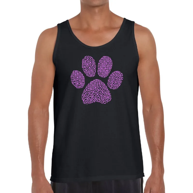 XOXO Dog Paw  - Men's Word Art Tank Top sold by LA Pop Art