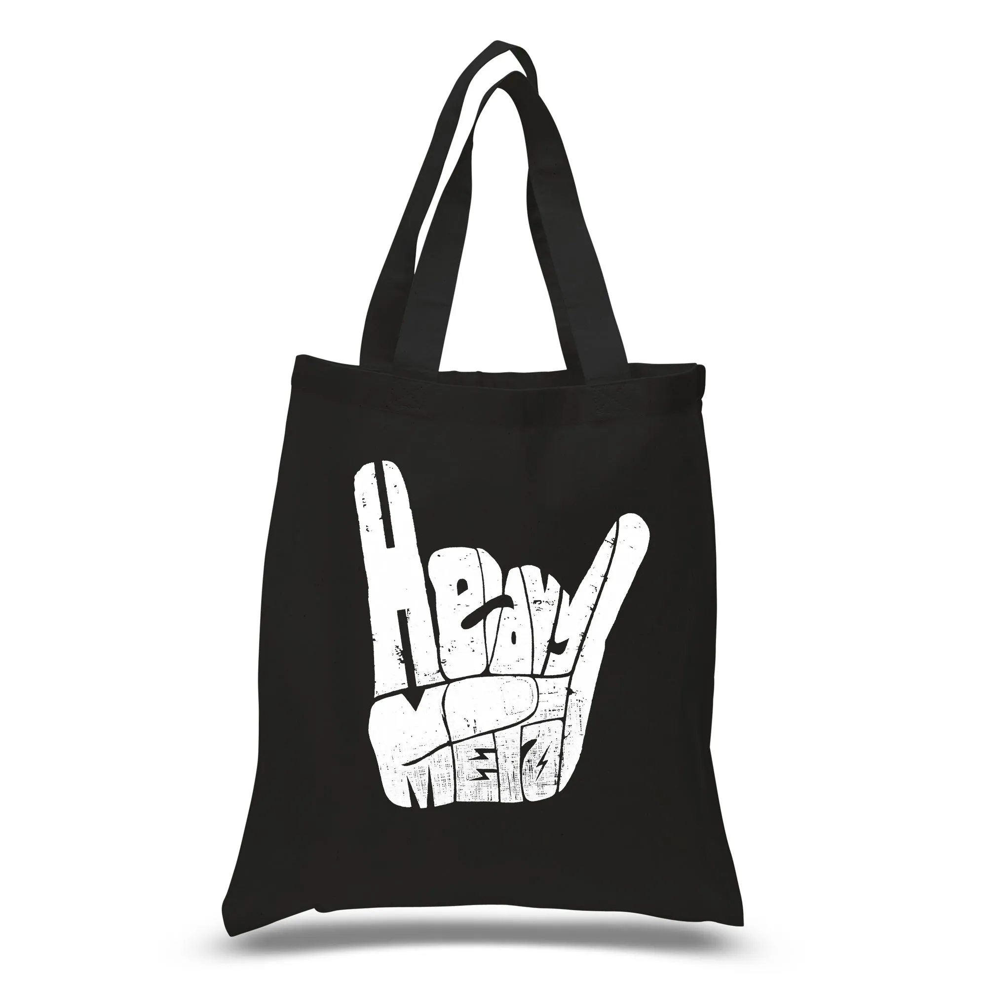 Heavy Metal - Small Word Art Tote Bag sold by LA Pop Art