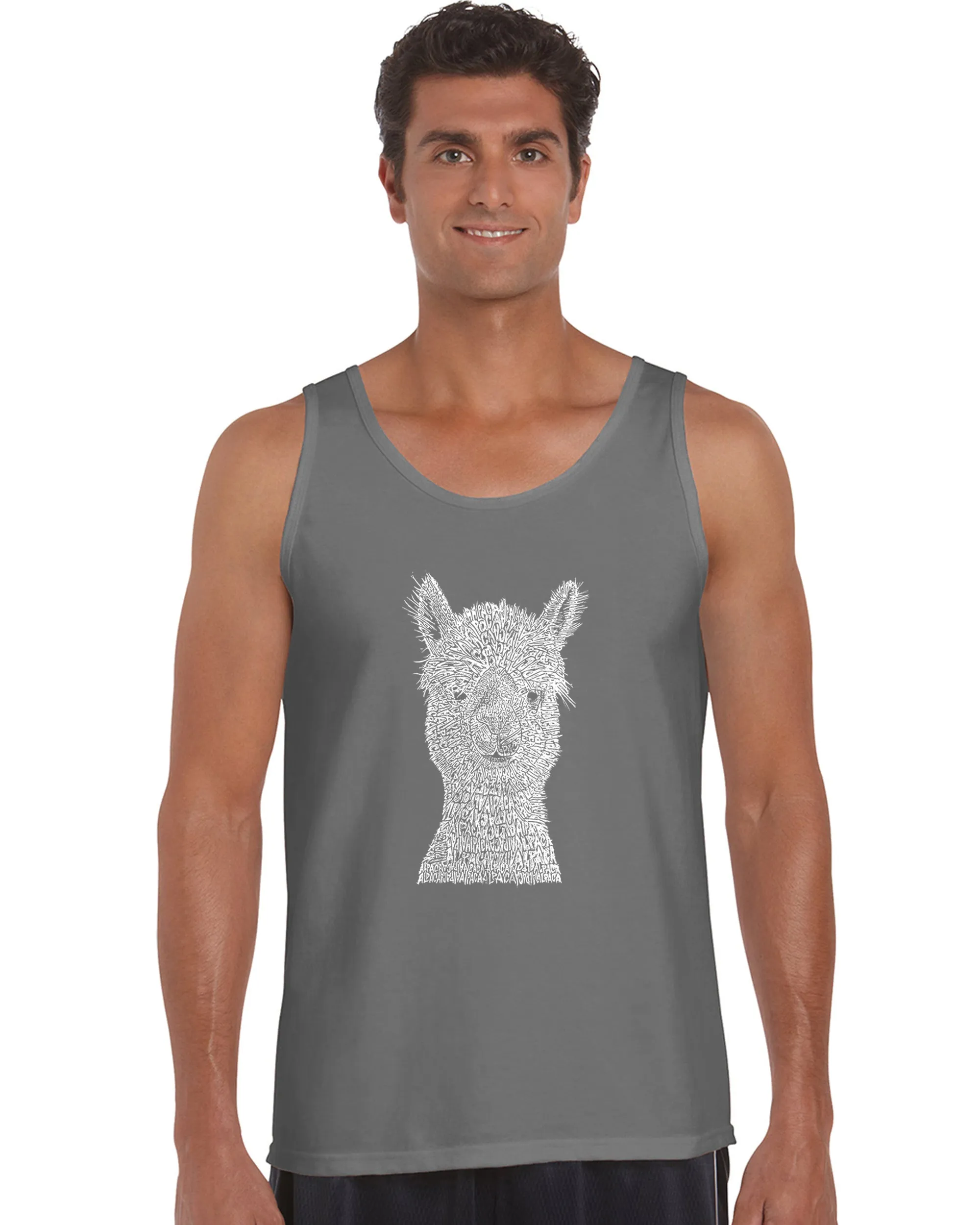 Alpaca - Men's Word Art Tank Top sold by LA Pop Art product image thumbnail 4