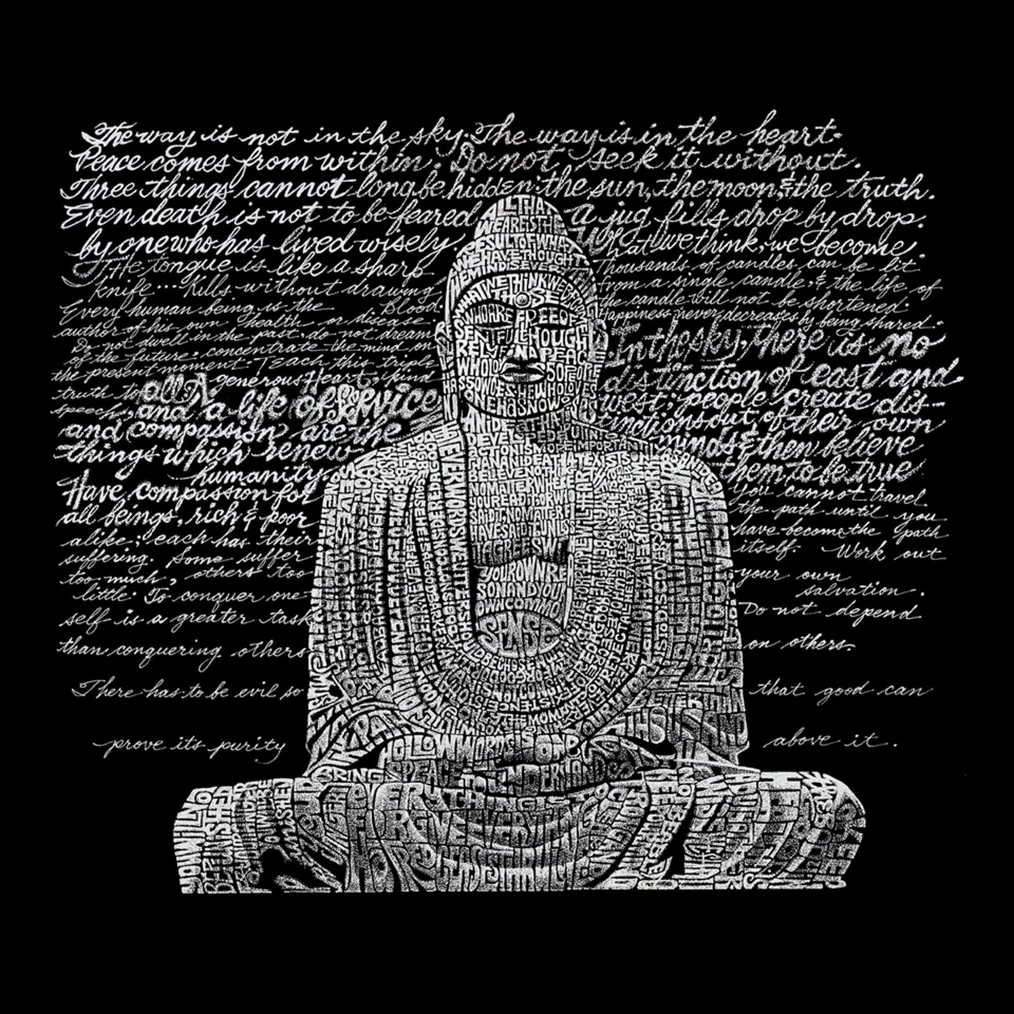 Zen Buddha - Men's Word Art Tank Top sold by LA Pop Art product image thumbnail 2