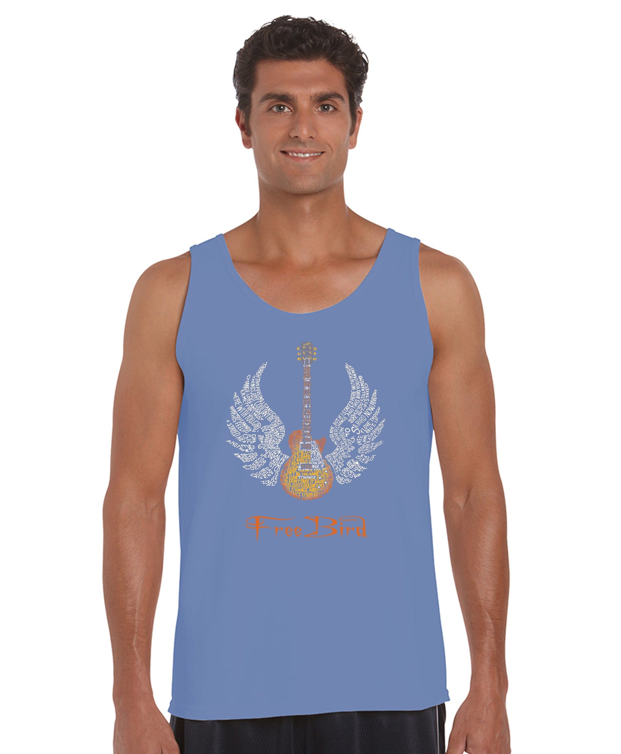LYRICS TO FREE BIRD - Men's Word Art Tank Top sold by LA Pop Art product image thumbnail 3