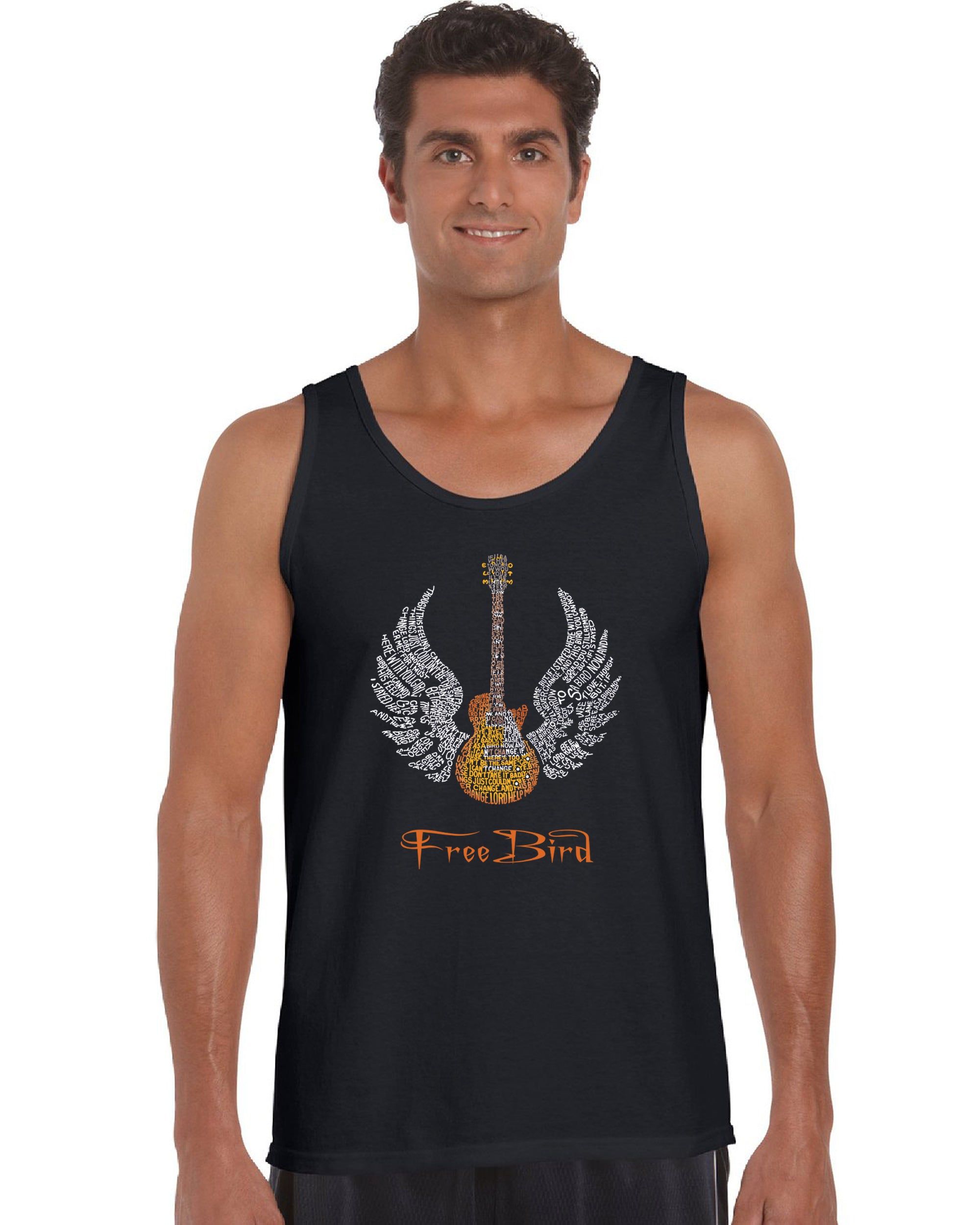 LYRICS TO FREE BIRD - Men's Word Art Tank Top sold by LA Pop Art