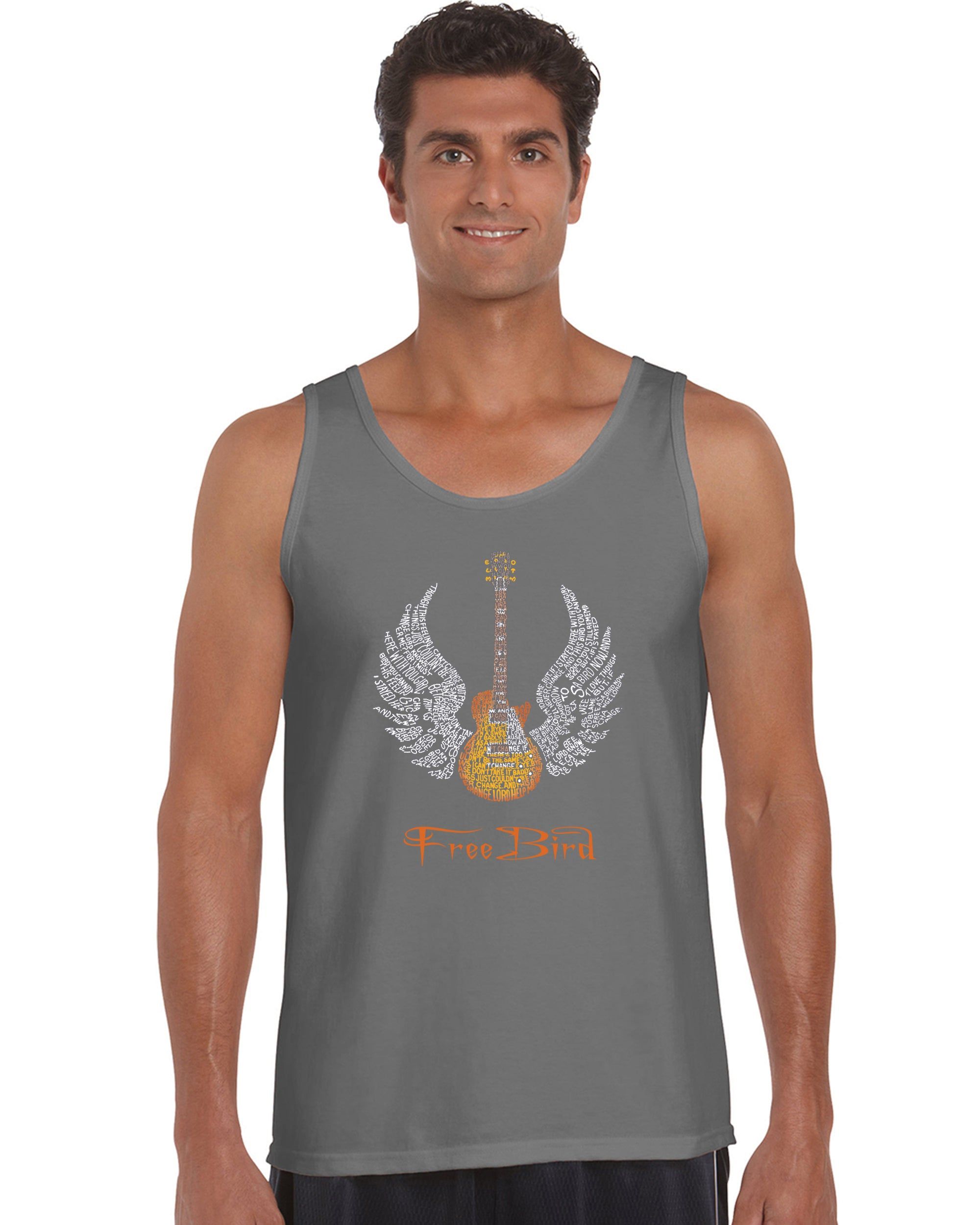 LYRICS TO FREE BIRD - Men's Word Art Tank Top sold by LA Pop Art product image thumbnail 5