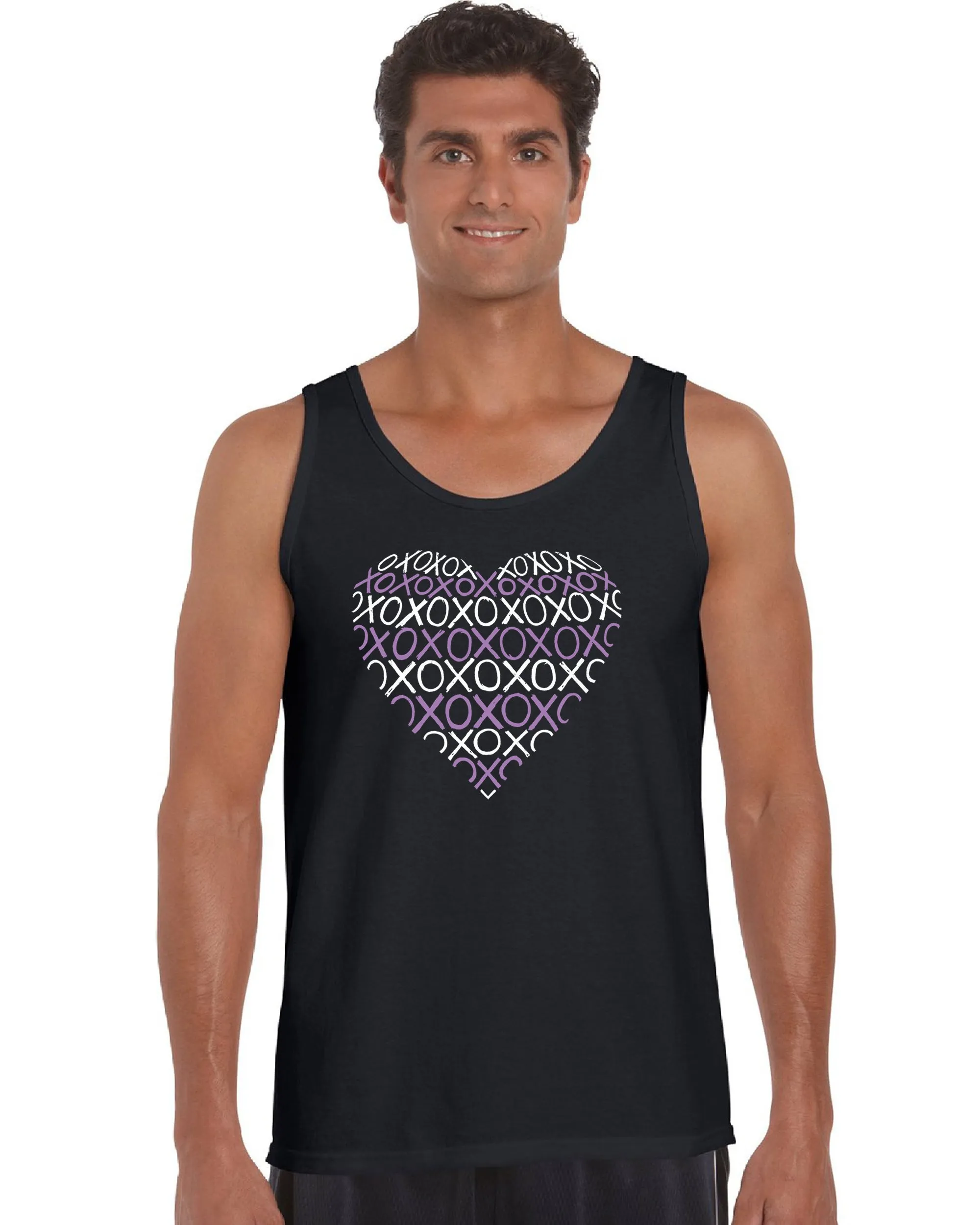 XOXO Heart - Men's Word Art Tank Top sold by LA Pop Art