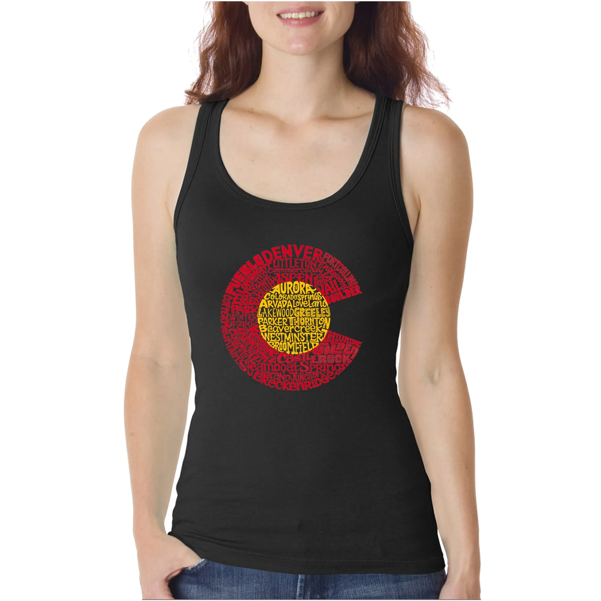 Colorado - Women's Word Art Tank Top sold by LA Pop Art product image thumbnail 3