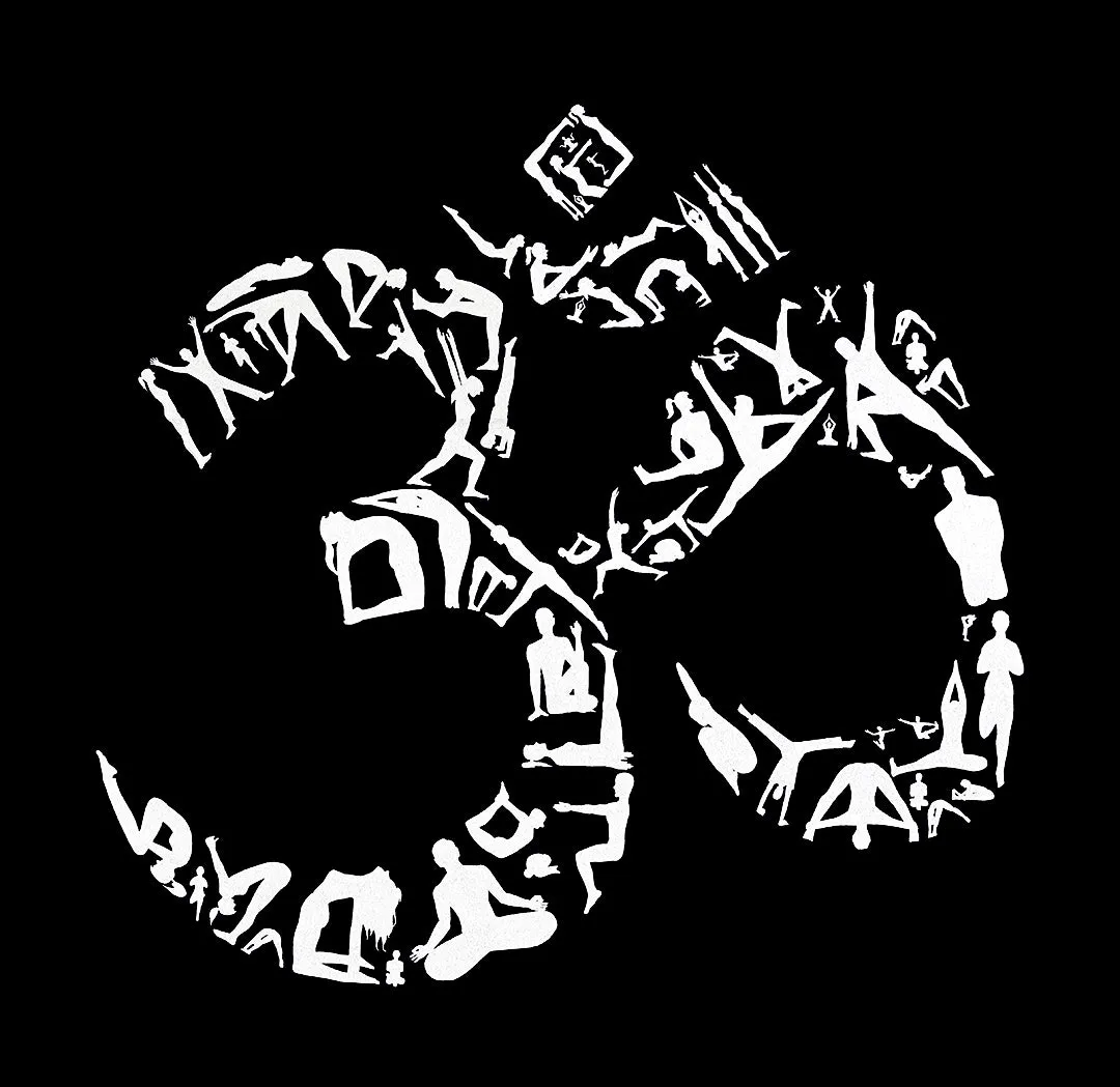 THE OM SYMBOL OUT OF YOGA POSES - Women's Word Art Tank Top sold by LA Pop Art product image thumbnail 2