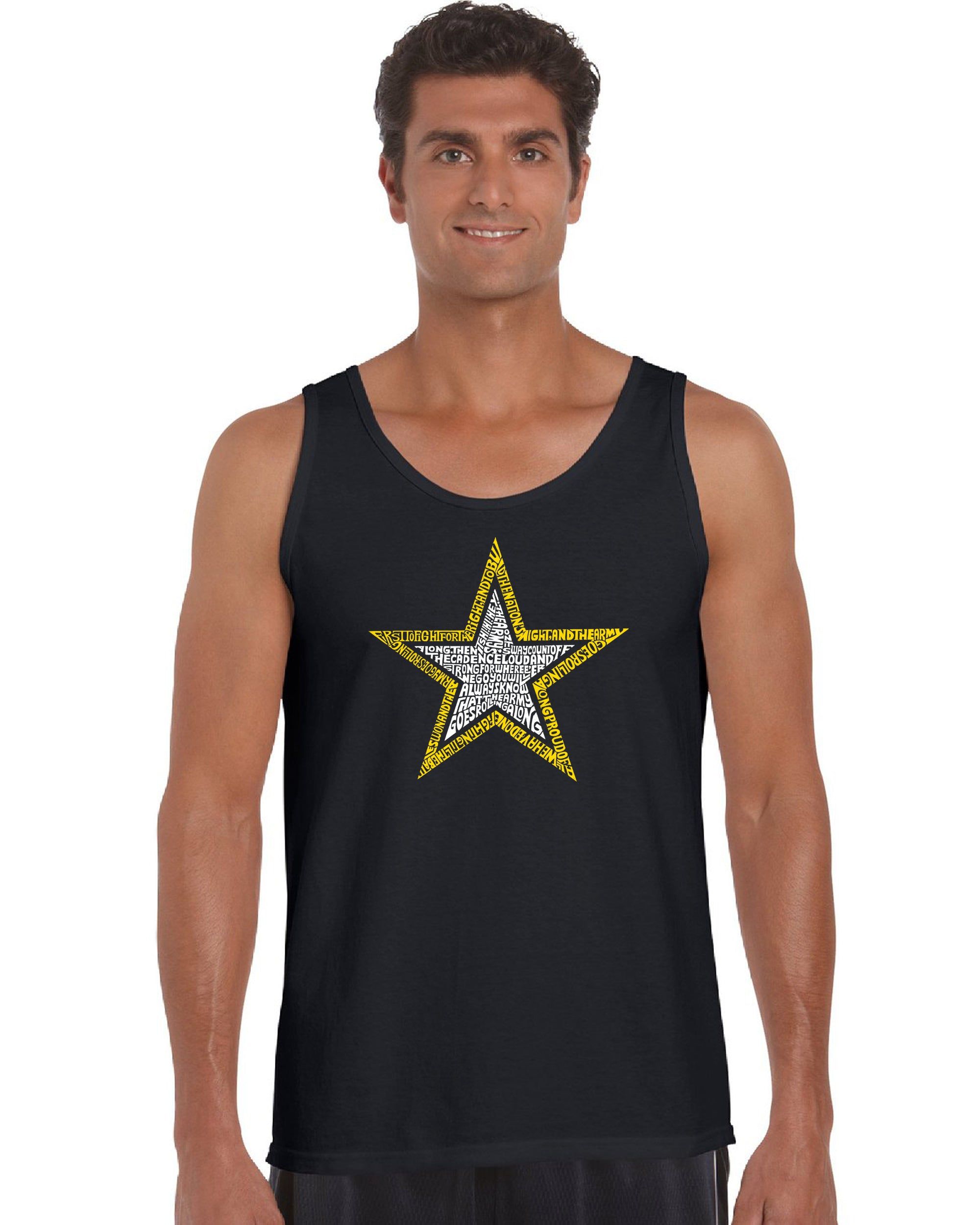 LYRICS TO THE ARMY SONG - Men's Word Art Tank Top sold by LA Pop Art