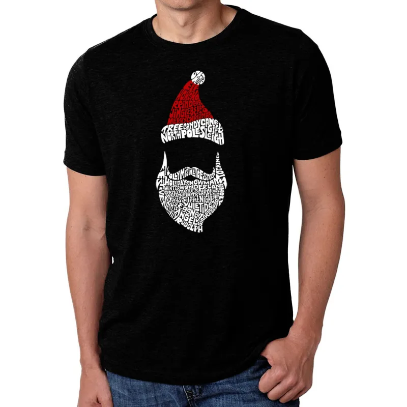 Santa Claus  - Men's Premium Blend Word Art T-Shirt sold by LA Pop Art