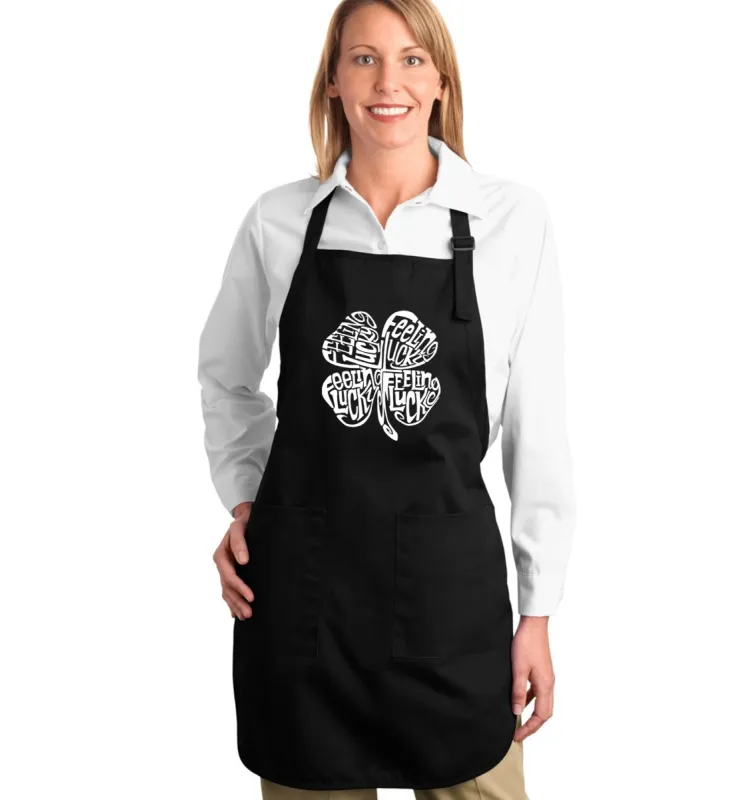 Feeling Lucky - Full Length Word Art Apron sold by LA Pop Art