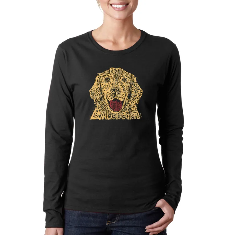 Dog - Women's Word Art Long Sleeve T-Shirt sold by LA Pop Art