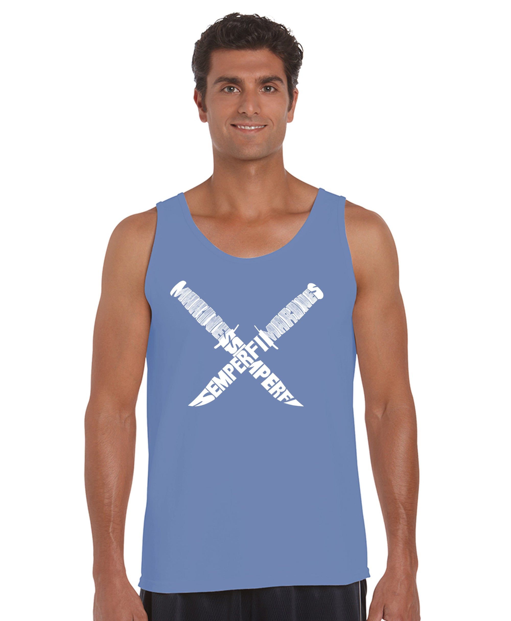 Semper Fi - Men's Word Art Tank Top sold by LA Pop Art product image thumbnail 3