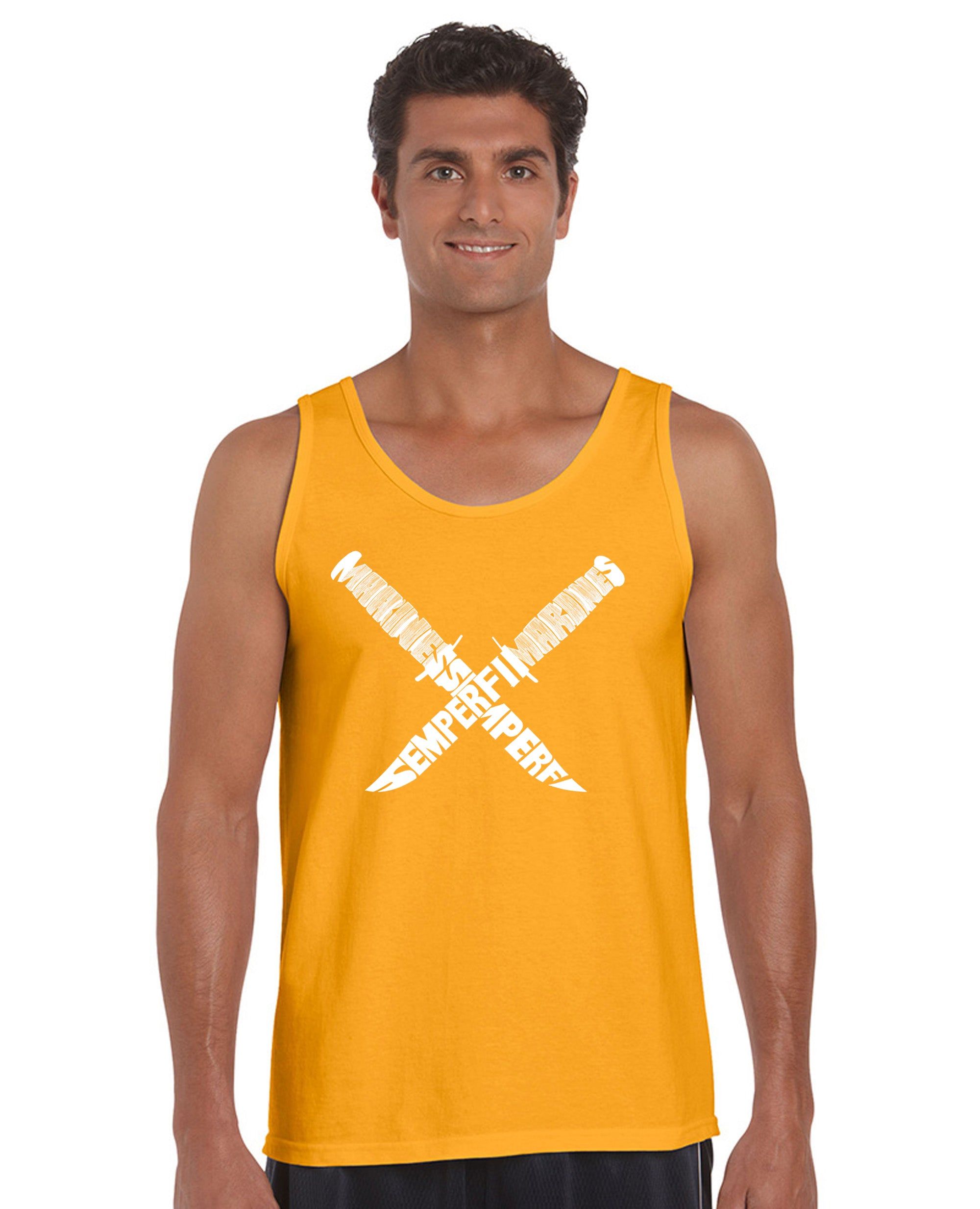 Semper Fi - Men's Word Art Tank Top sold by LA Pop Art product image thumbnail 4