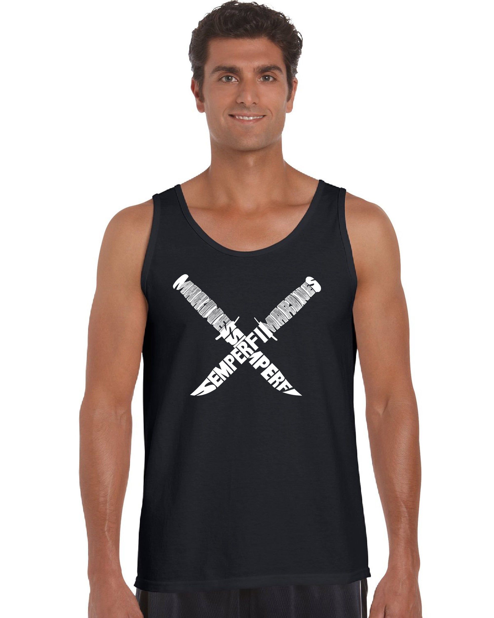 Semper Fi - Men's Word Art Tank Top sold by LA Pop Art