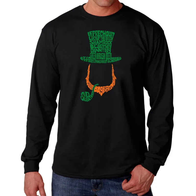 Leprechaun - Men's Word Art Long Sleeve T-Shirt sold by LA Pop Art