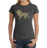 Lion - Women's Word Art T-Shirt sold by LA Pop Art