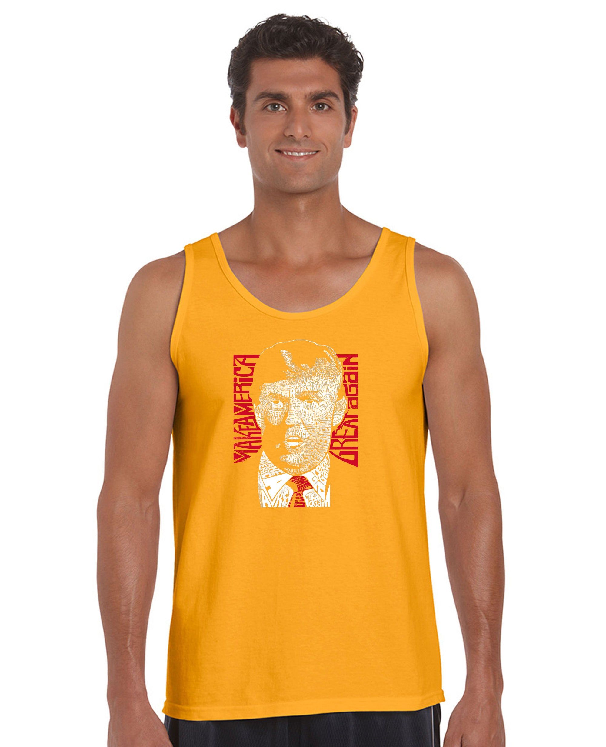 TRUMP Make America Great Again - Men's Word Art Tank Top sold by LA Pop Art product image thumbnail 4