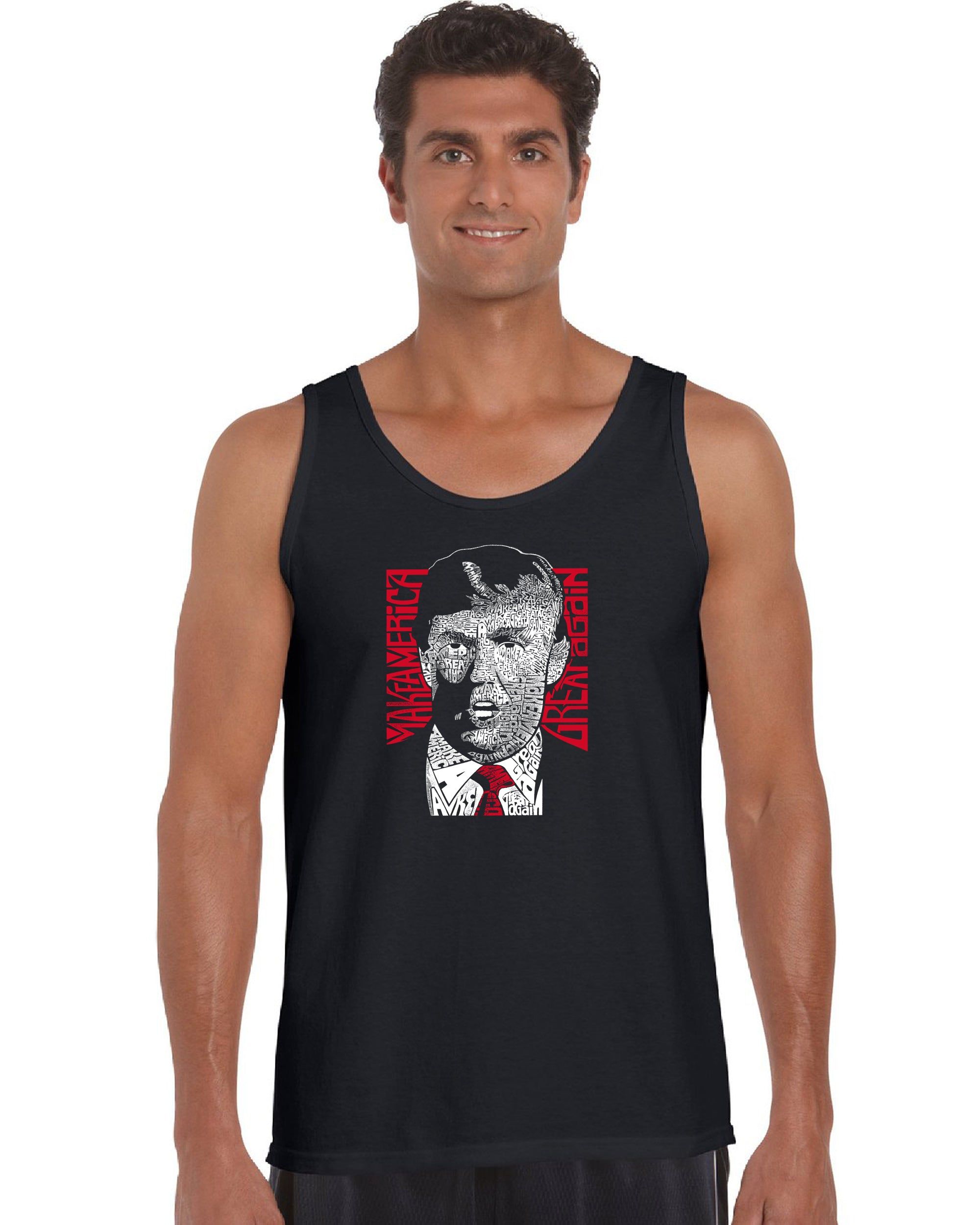 TRUMP Make America Great Again - Men's Word Art Tank Top sold by LA Pop Art
