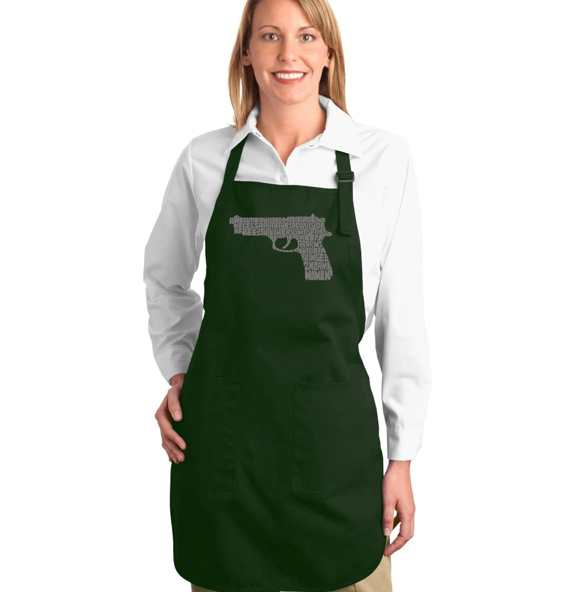 RIGHT TO BEAR ARMS - Full Length Word Art Apron sold by LA Pop Art product image thumbnail 5