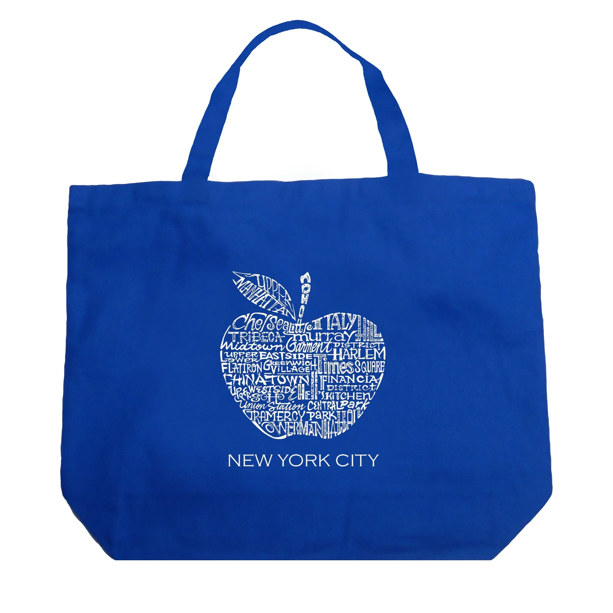Neighborhoods in NYC - Large Word Art Tote Bag sold by LA Pop Art product image thumbnail 5