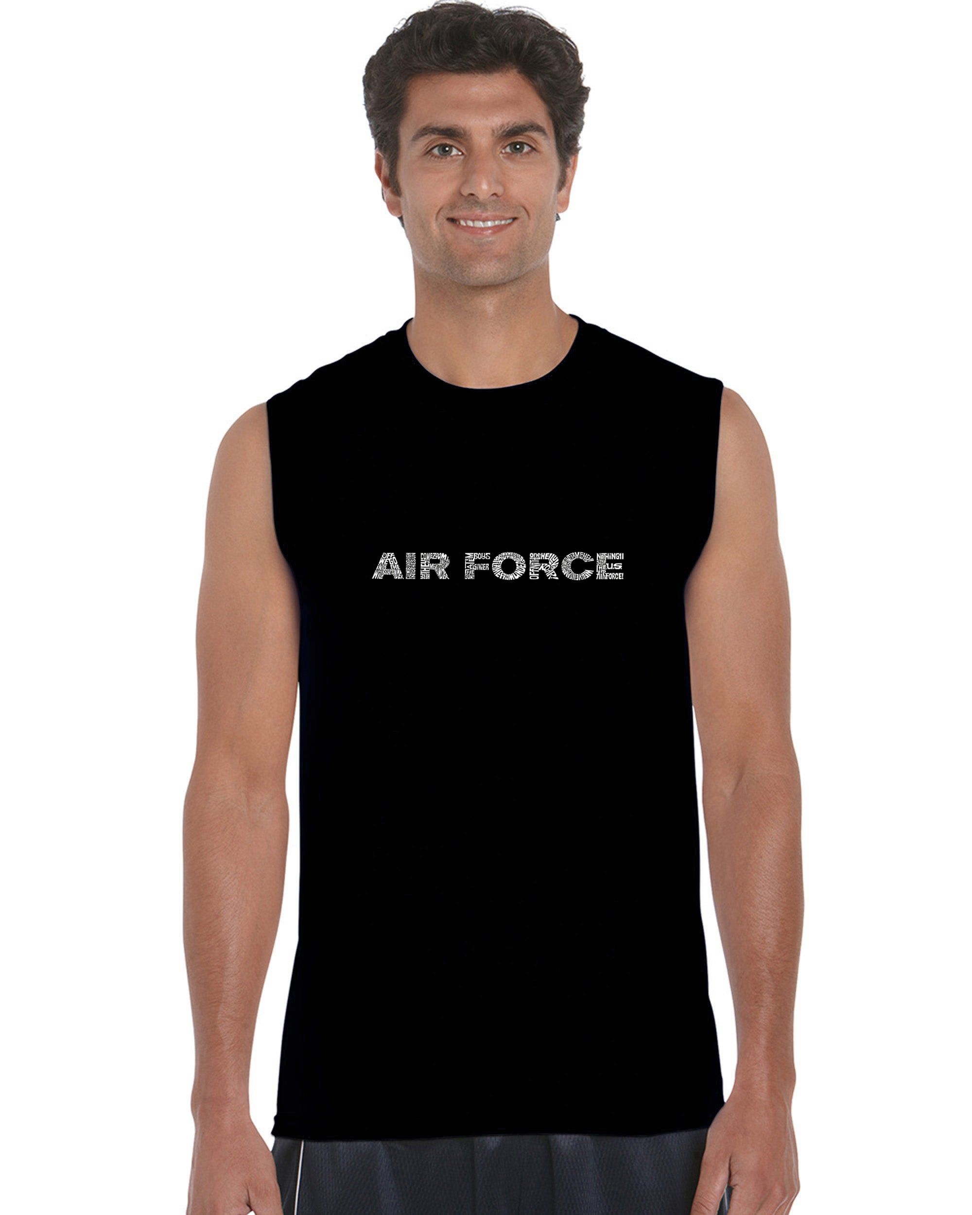 Lyrics To The Air Force Song - Men's Word Art Sleeveless T-Shirt sold by LA Pop Art