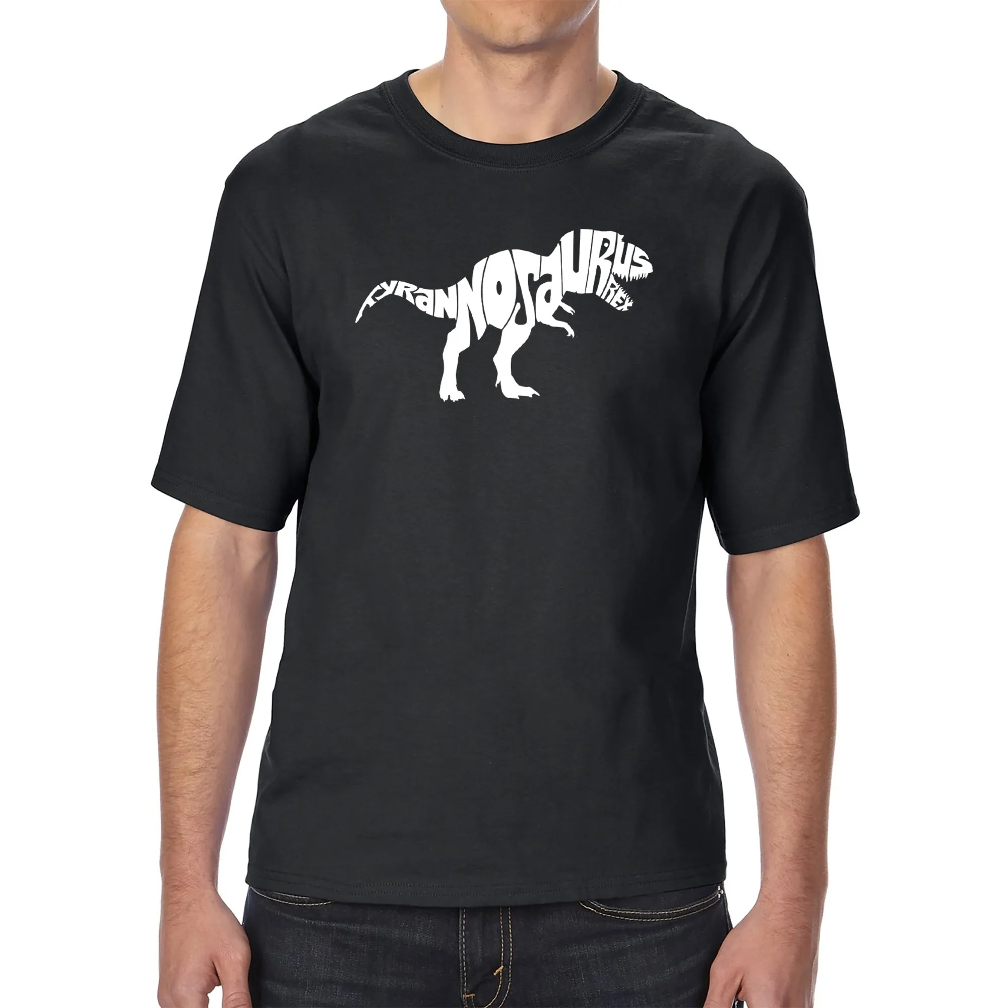 TYRANNOSAURUS REX - Men's Tall Word Art T-Shirt sold by LA Pop Art