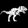 TYRANNOSAURUS REX - Men's Tall Word Art T-Shirt sold by LA Pop Art