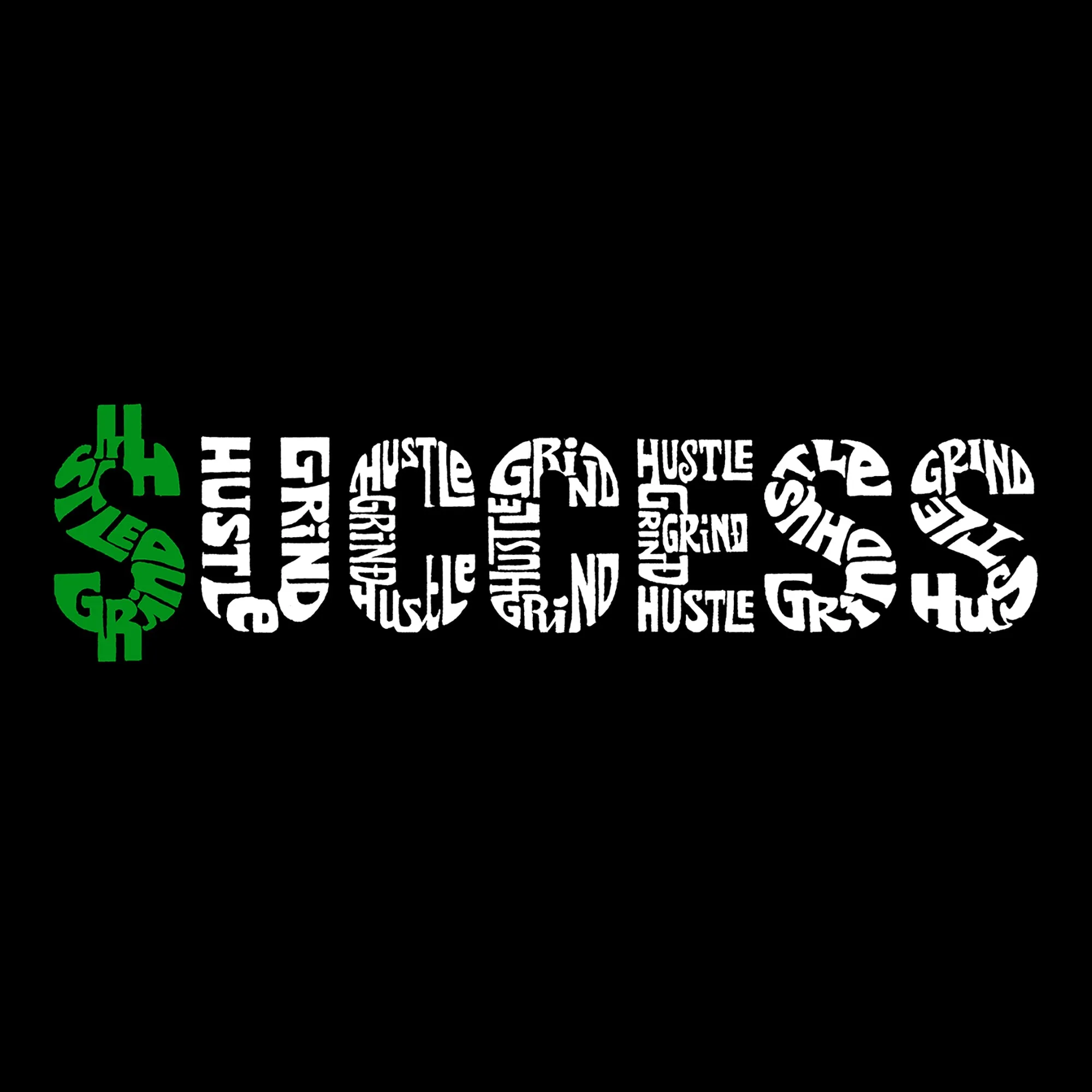 Success - Women's Raglan Word Art T-Shirt sold by LA Pop Art product image thumbnail 2