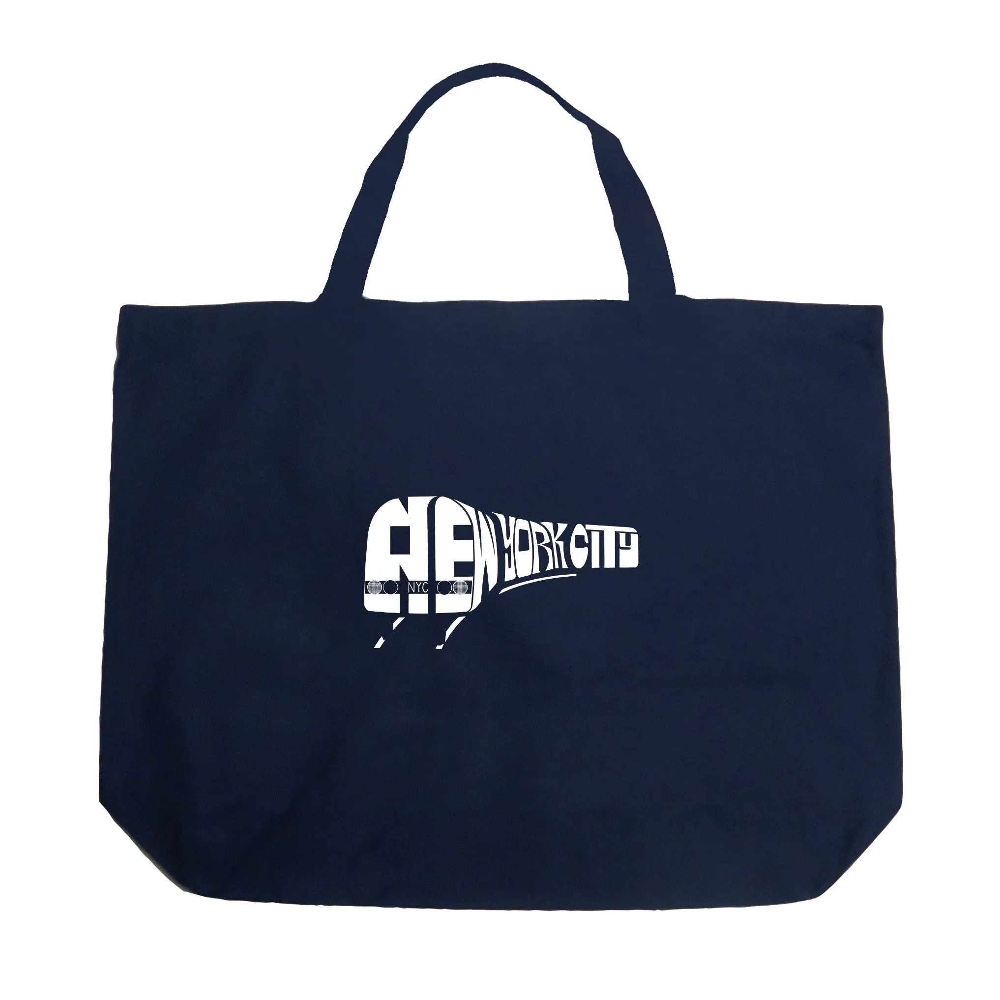 NY SUBWAY - Large Word Art Tote Bag sold by LA Pop Art product image thumbnail 3