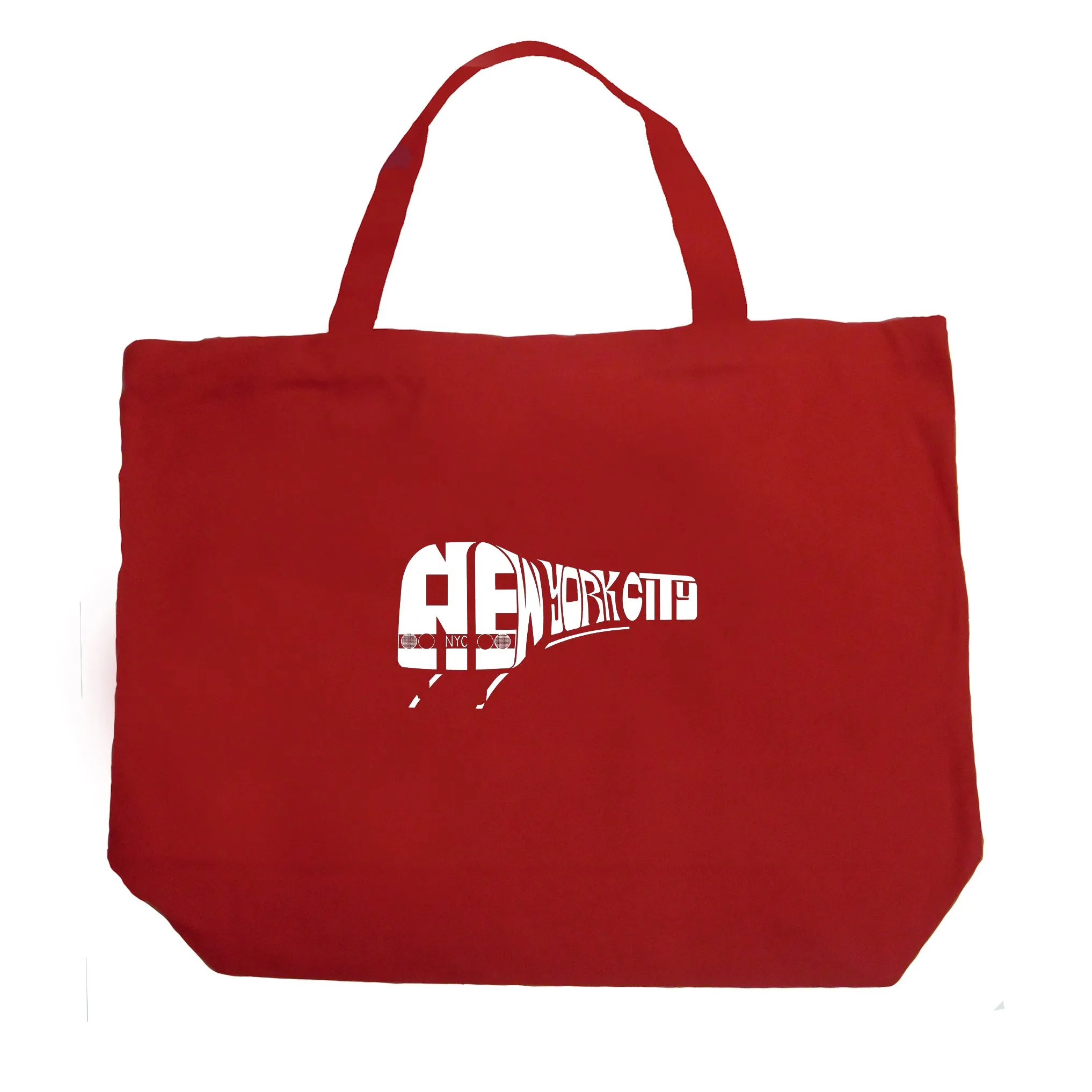 NY SUBWAY - Large Word Art Tote Bag sold by LA Pop Art product image thumbnail 4
