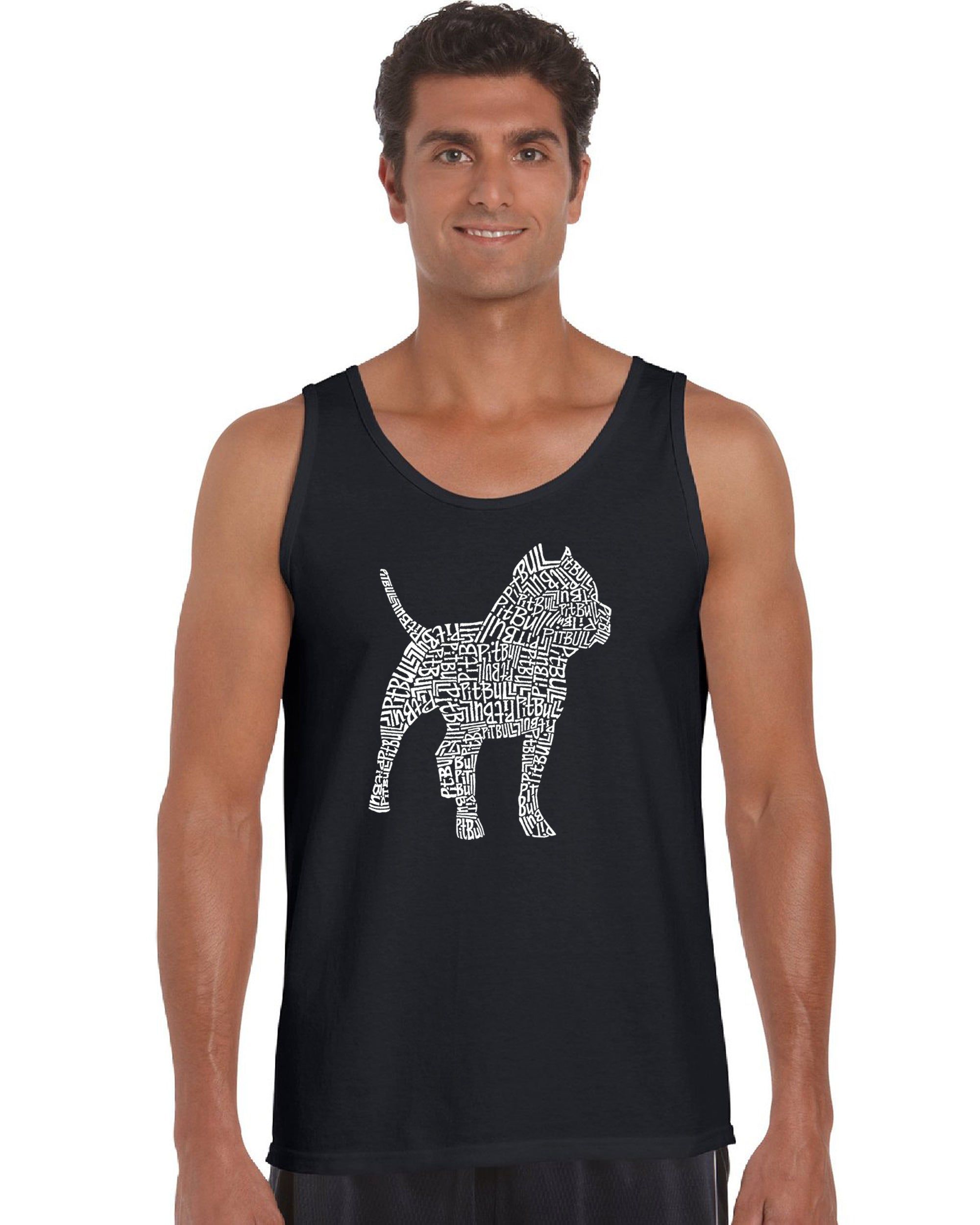 Pitbull - Men's Word Art Tank Top sold by LA Pop Art