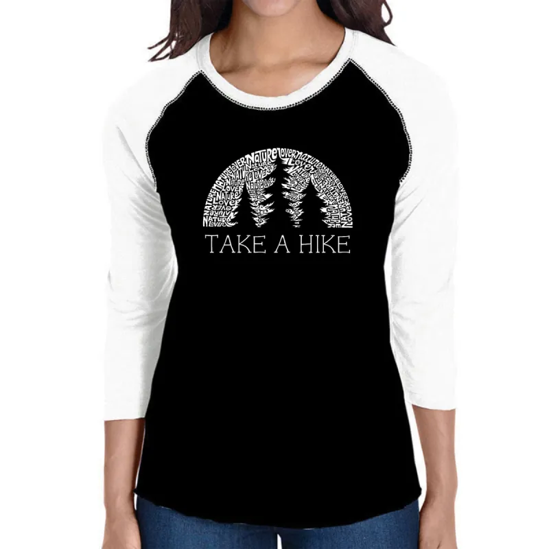 Nature Lover  - Women's Raglan Word Art T-Shirt sold by LA Pop Art