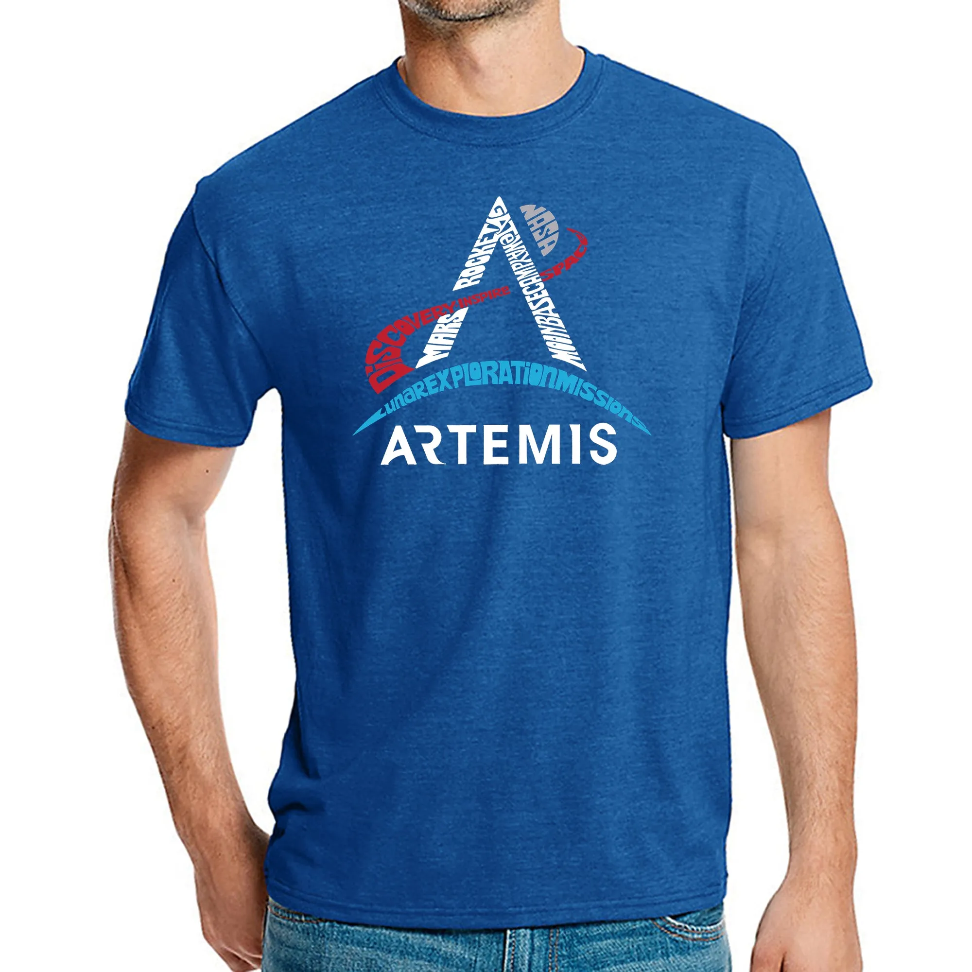 NASA Artemis Logo - Men's Premium Blend Word Art T-Shirt sold by LA Pop Art product image thumbnail 4