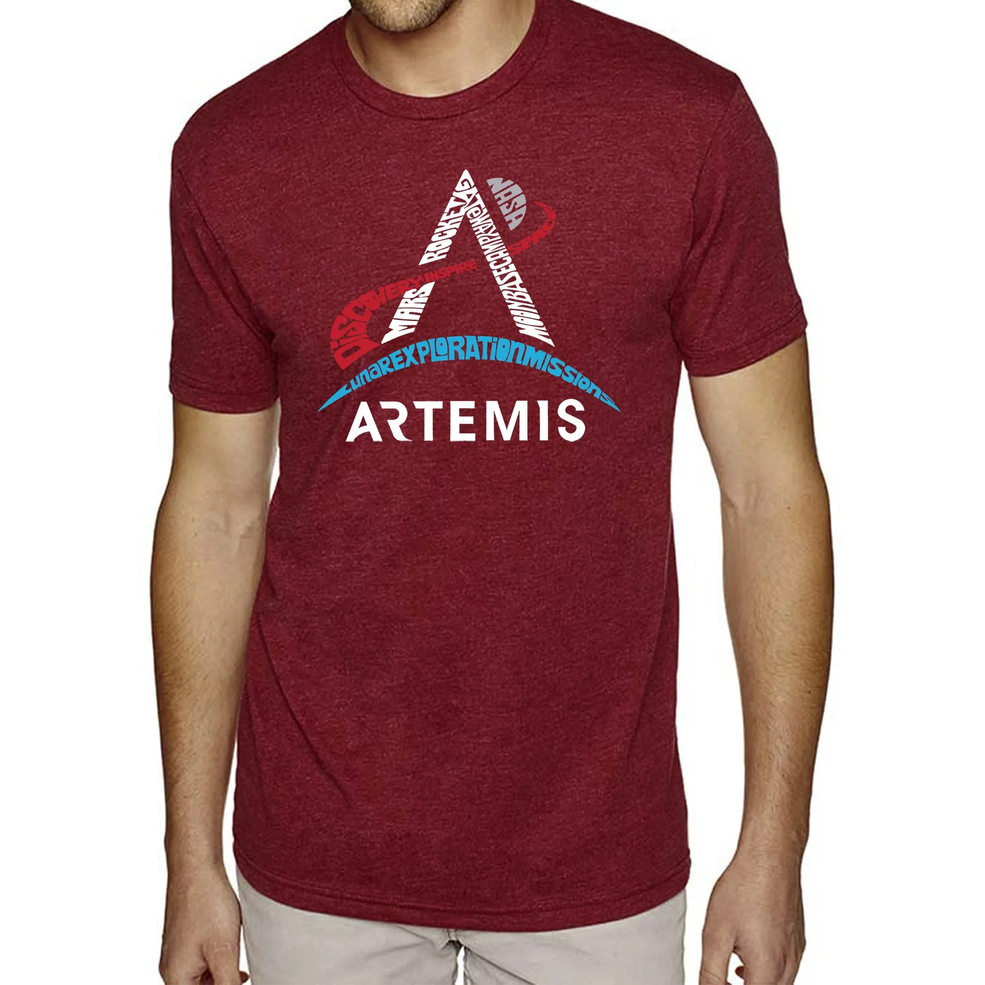 NASA Artemis Logo - Men's Premium Blend Word Art T-Shirt sold by LA Pop Art product image thumbnail 5