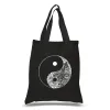 YIN YANG - Small Word Art Tote Bag sold by LA Pop Art