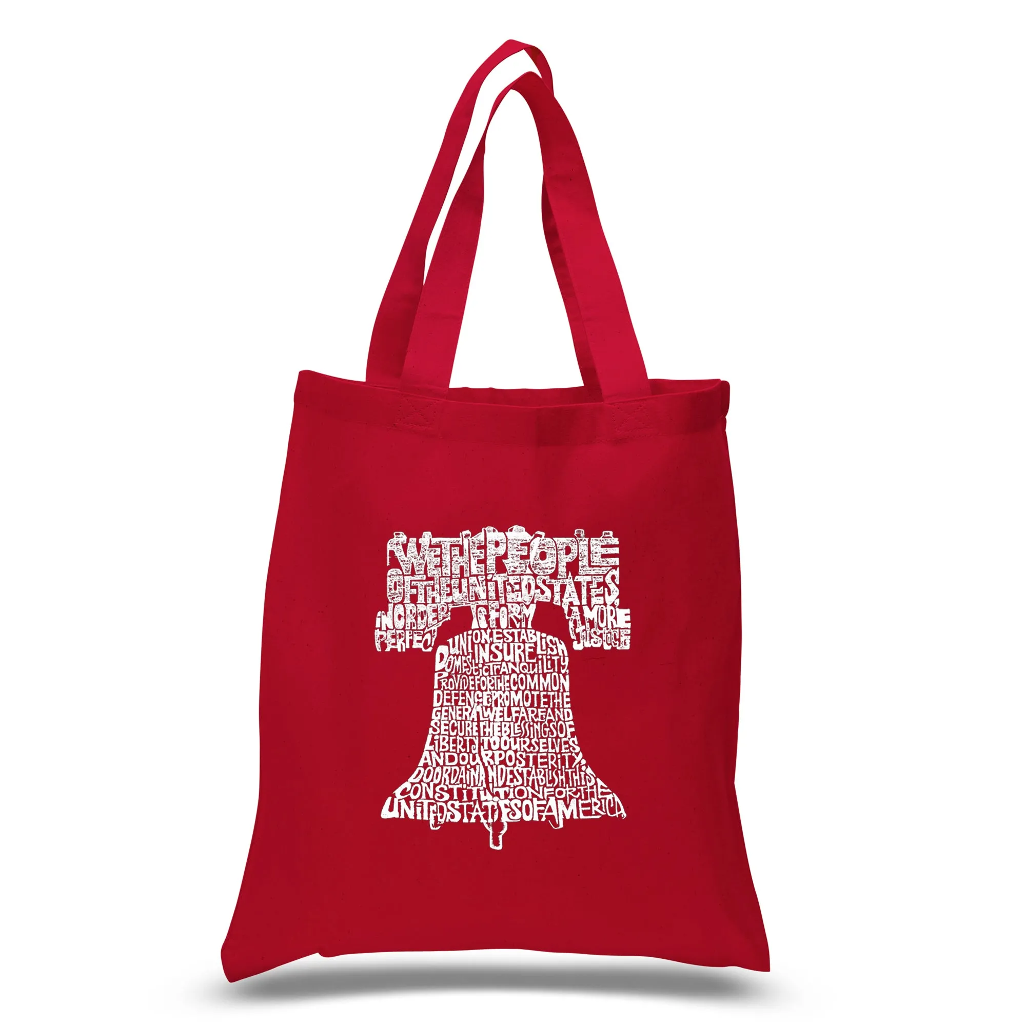 Liberty Bell - Small Word Art Tote Bag sold by LA Pop Art product image thumbnail 3