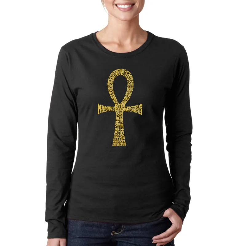 ANKH - Women's Word Art Long Sleeve T-Shirt sold by LA Pop Art