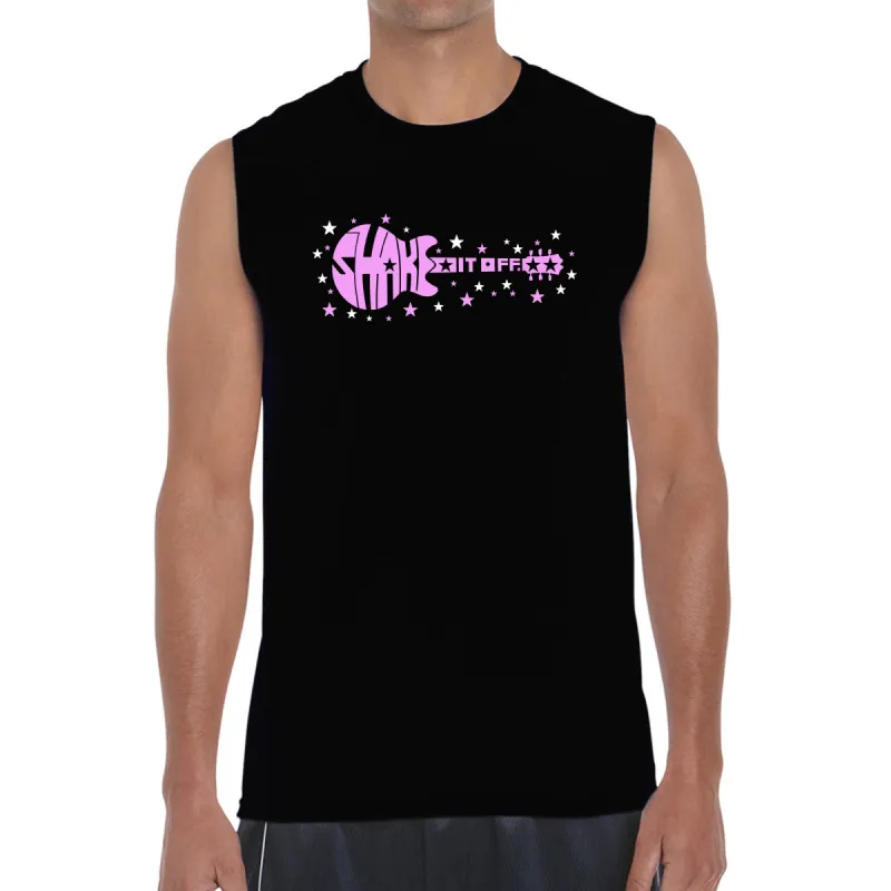 Shake it Off - Men's Word Art Sleeveless T-Shirt sold by LA Pop Art