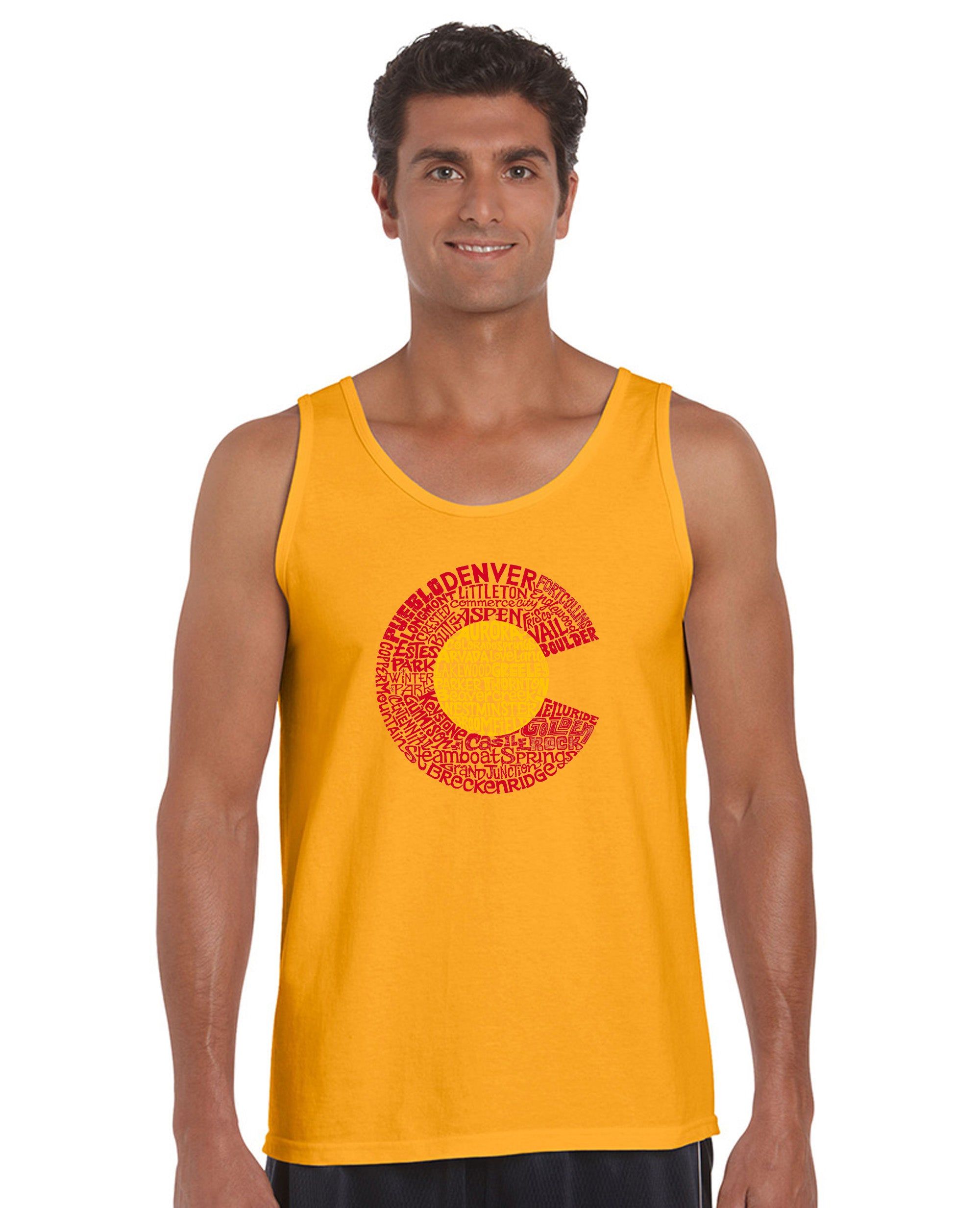 Colorado - Men's Word Art Tank Top sold by LA Pop Art product image thumbnail 4