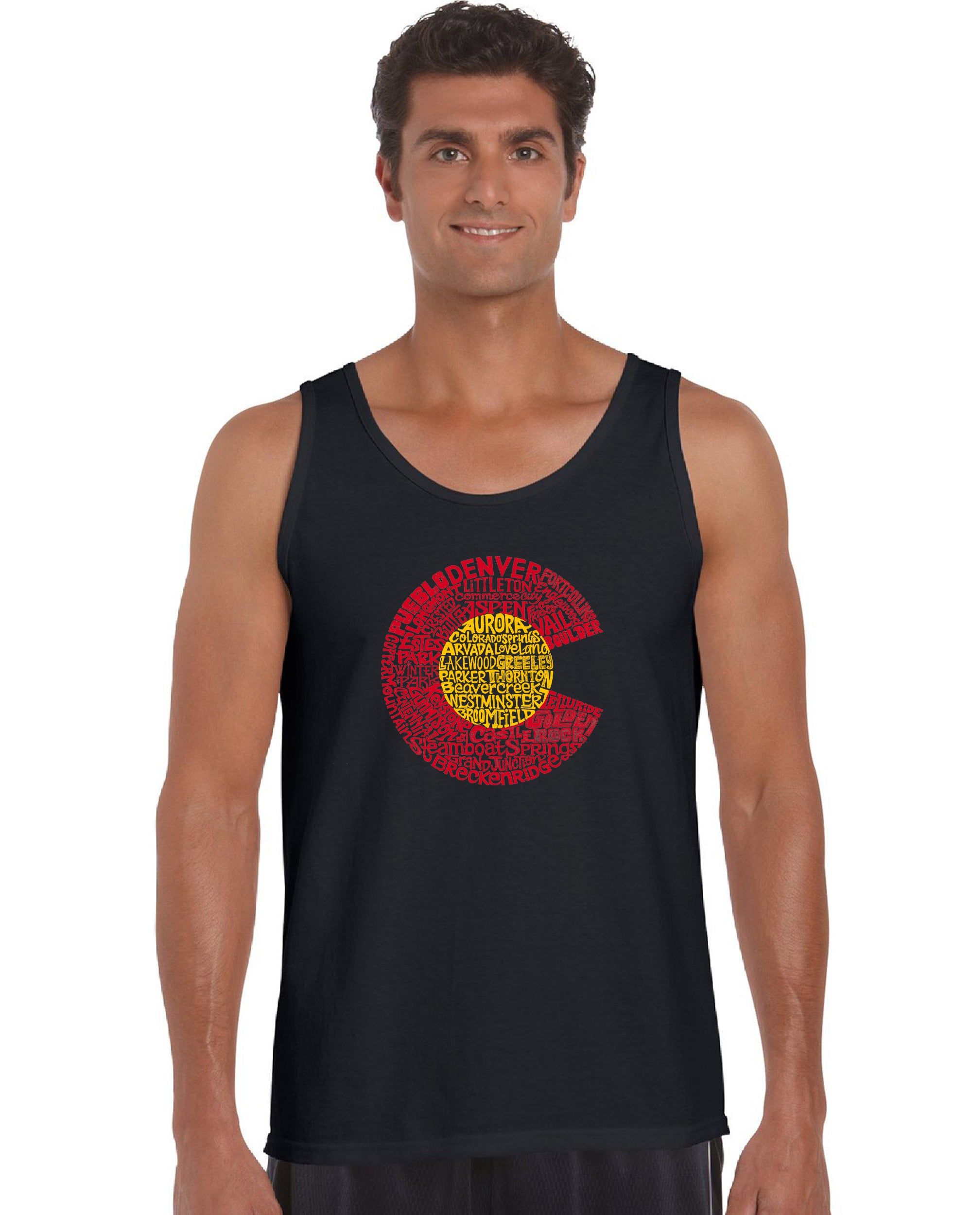 Colorado - Men's Word Art Tank Top sold by LA Pop Art