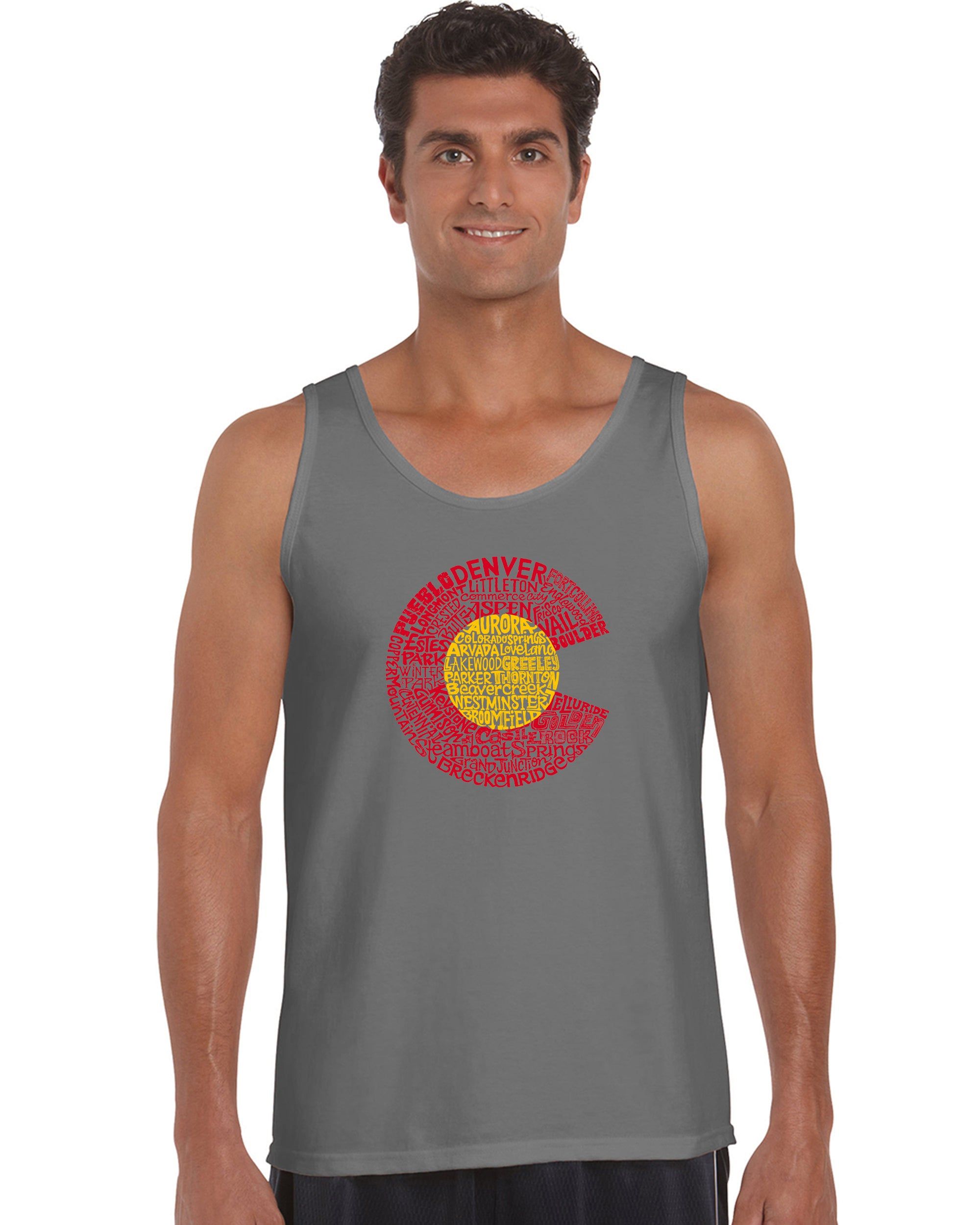 Colorado - Men's Word Art Tank Top sold by LA Pop Art product image thumbnail 5