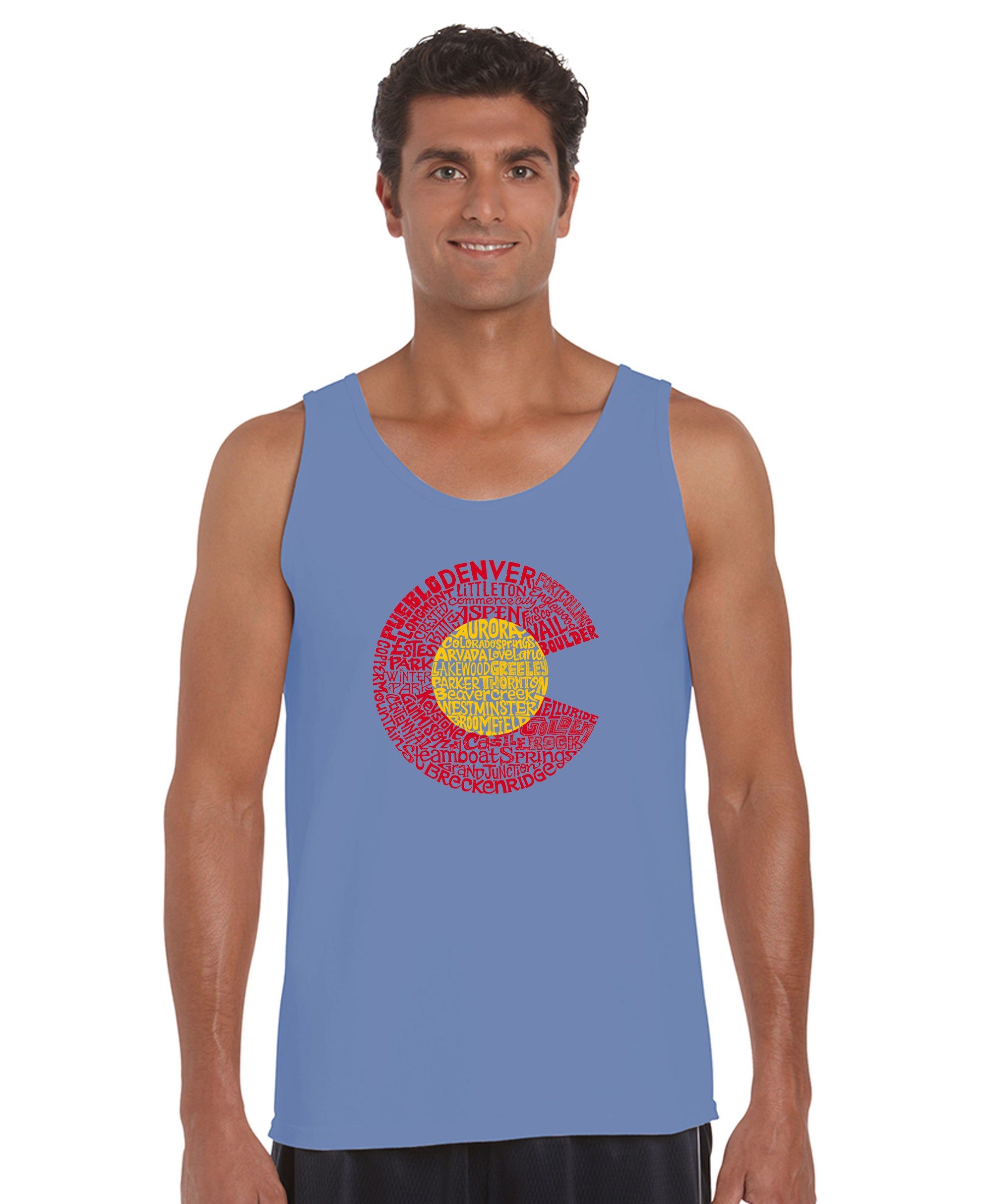Colorado - Men's Word Art Tank Top sold by LA Pop Art product image thumbnail 3